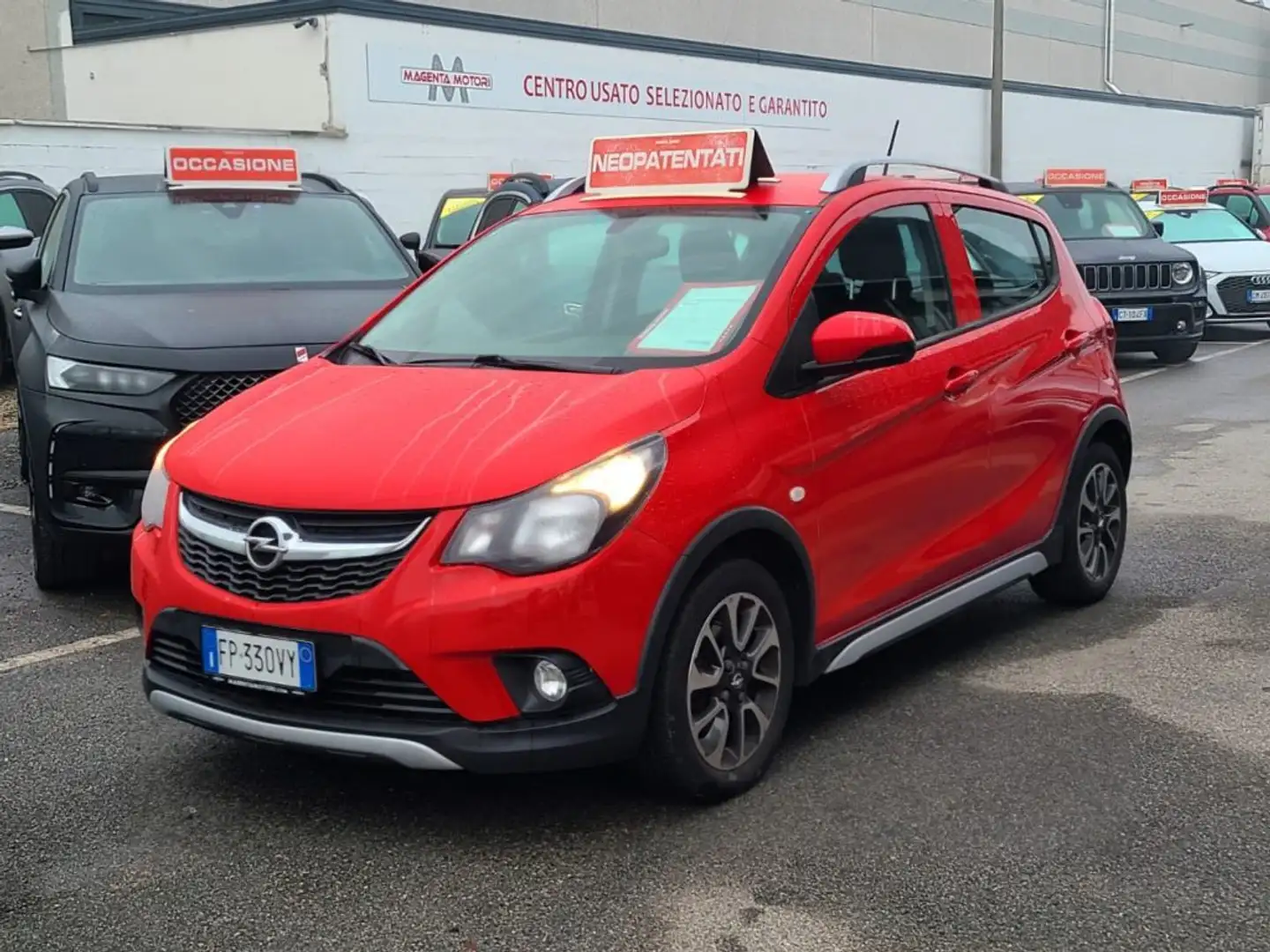 Opel Karl Rocks 1.0 73 CV GPL ok Neopatentati- Unicopropriet Rouge - 1