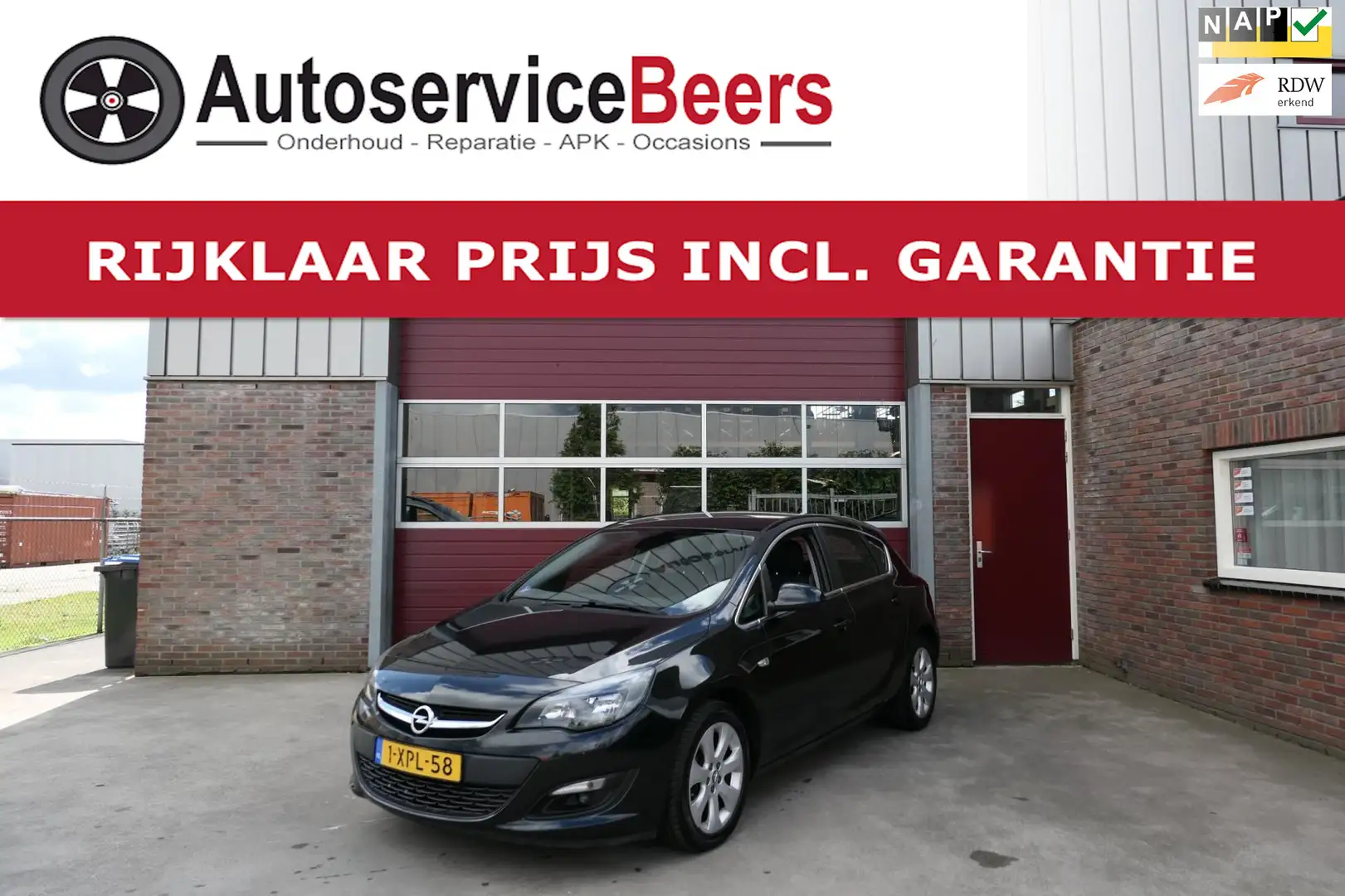 Opel Astra 1.4 Turbo, Airco, Navi, Trekhaak, LMV, PDC, Rijkla Negro - 1