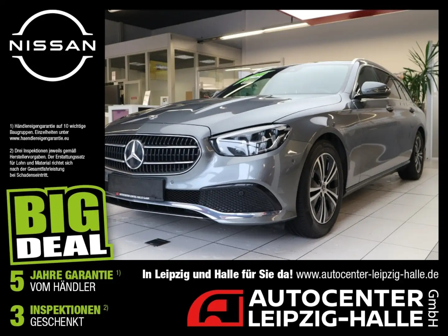 Mercedes-Benz E 220 d T Avantgarde AHK Kamera Navi LM Gri - 1