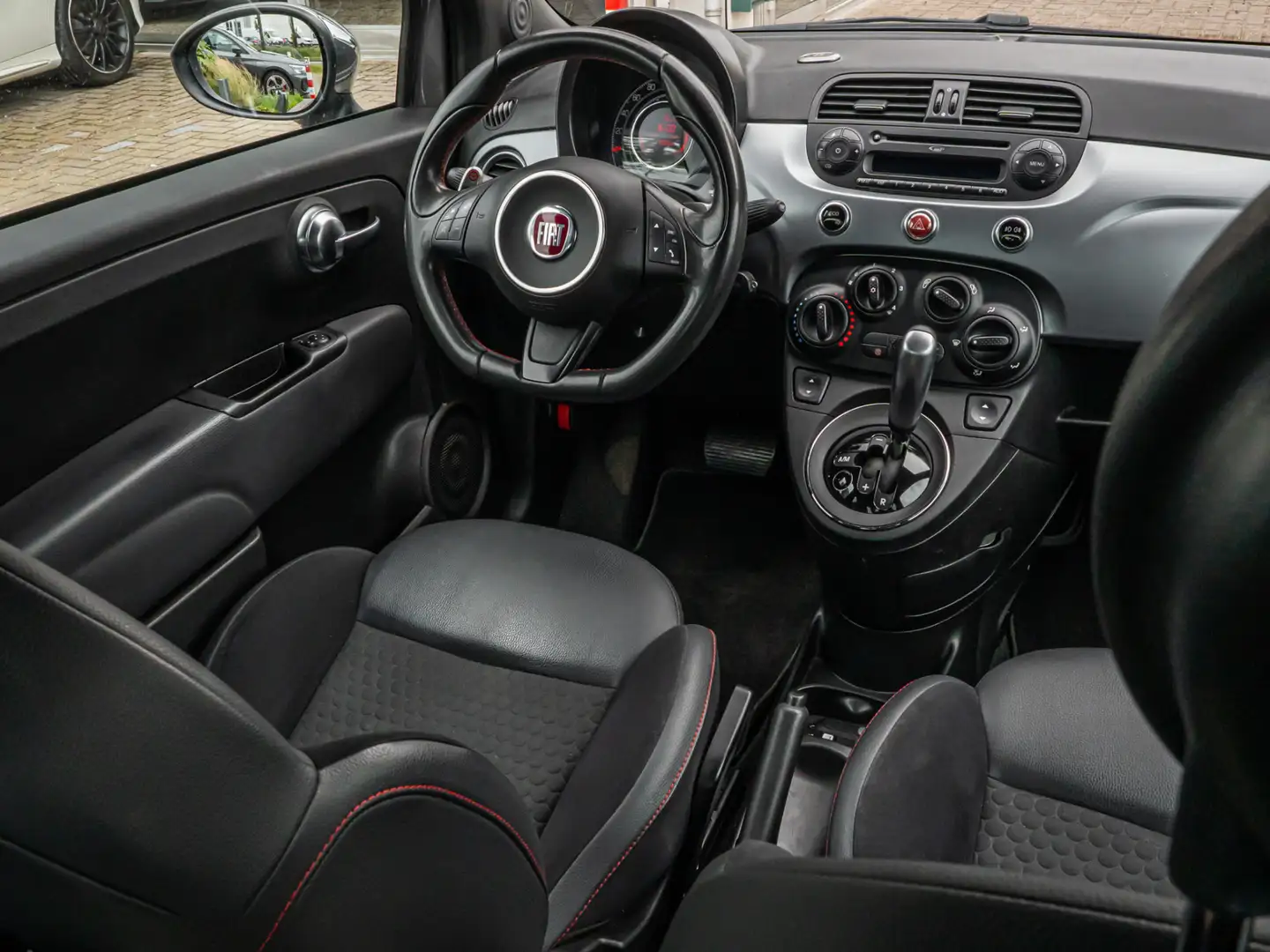 Fiat 500 0.9 TwinAir 500S ORG NL 16 INCH VELGEN AIRCO BLEU& Grijs - 2