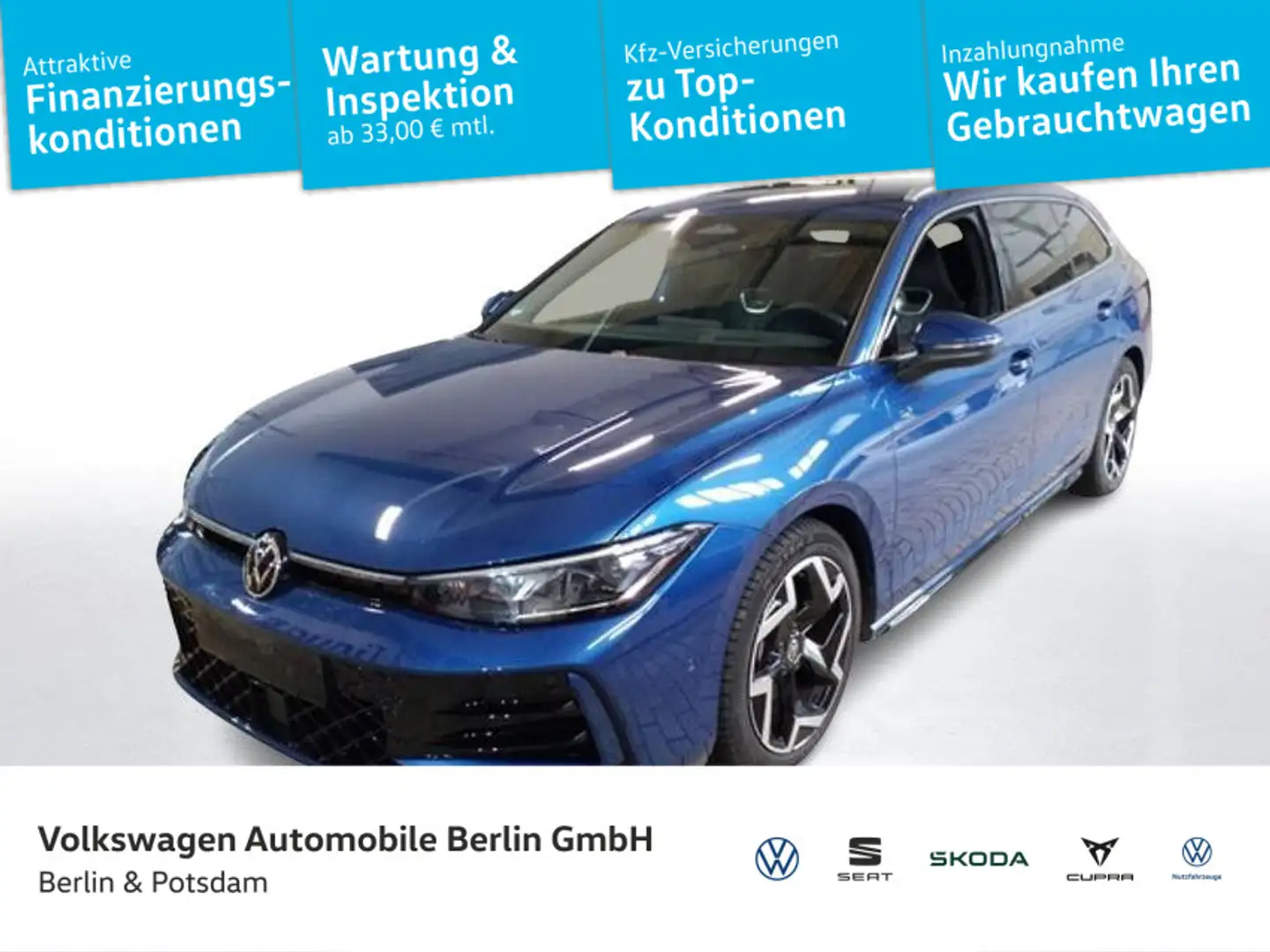 Volkswagen Passat Variant 2.0 TDI DSG R-Line Blau - 1