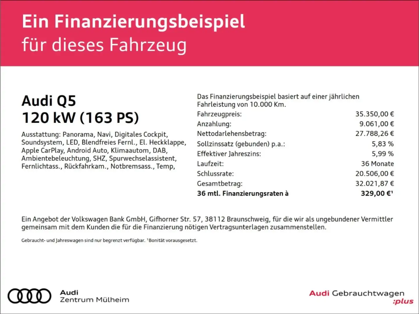 Audi Q5 35 TDI S line Navi Matrix LED Pano virtual Noir - 2