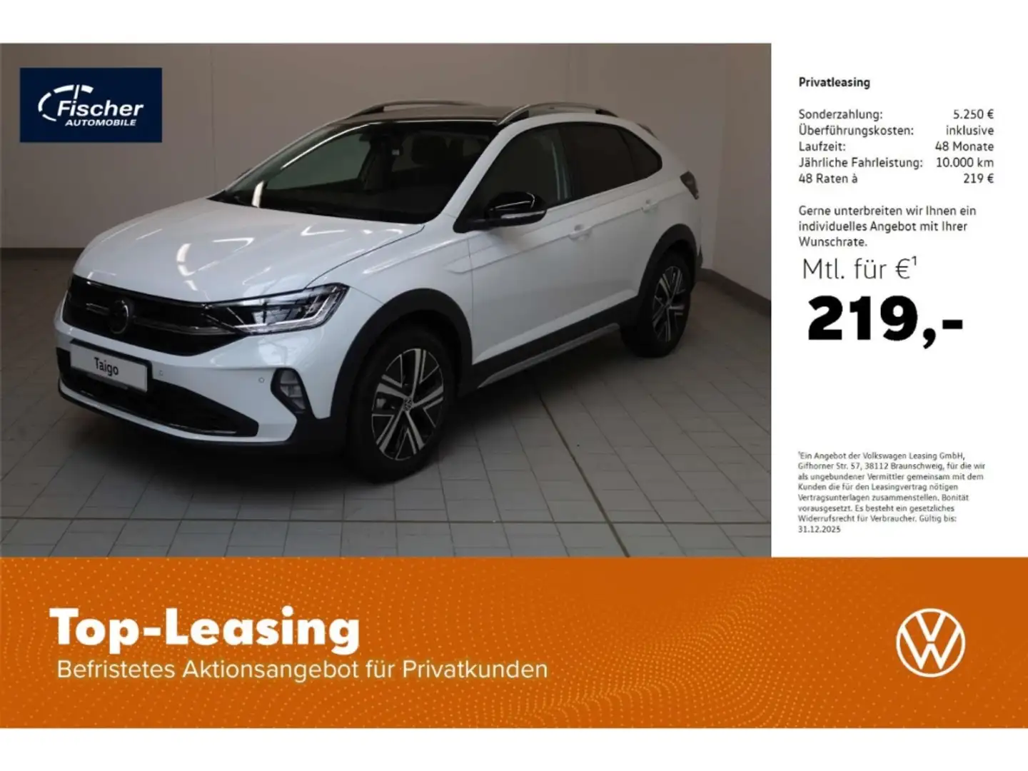 Volkswagen Taigo 1.0 TSI OPF Style Weiß - 1