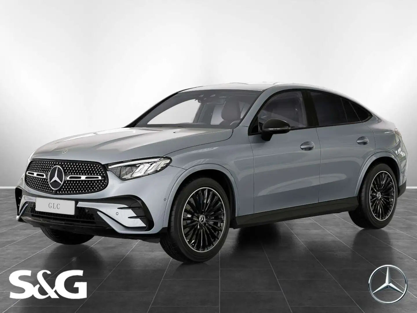 Mercedes-Benz GLC 220 d 4M Coupé AMG Night+MBUX+AHK+LED+RüKam Zilver - 1