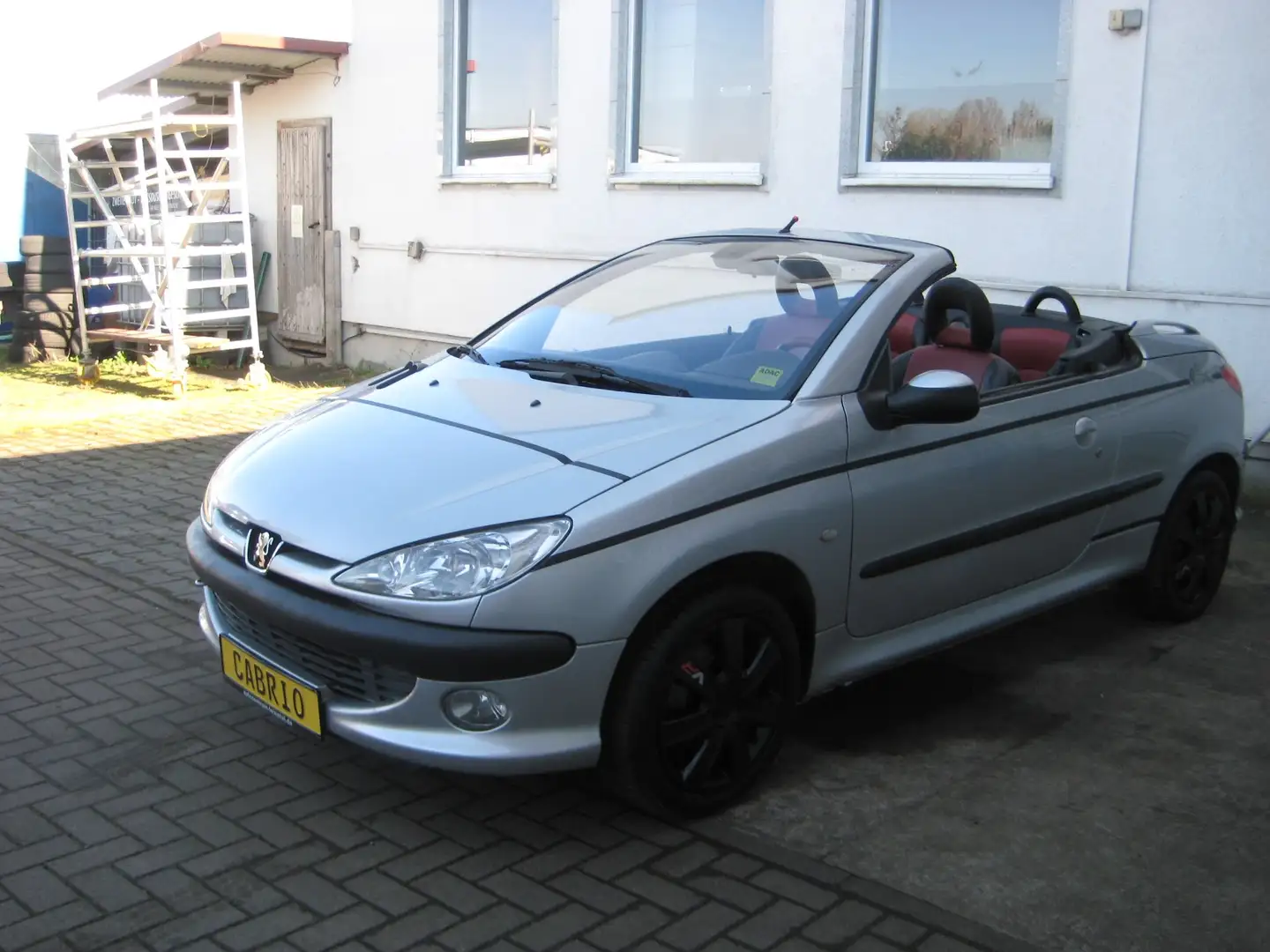Peugeot 206 CC 110 Platinum Cabrio ,Leder rot Ezüst - 1