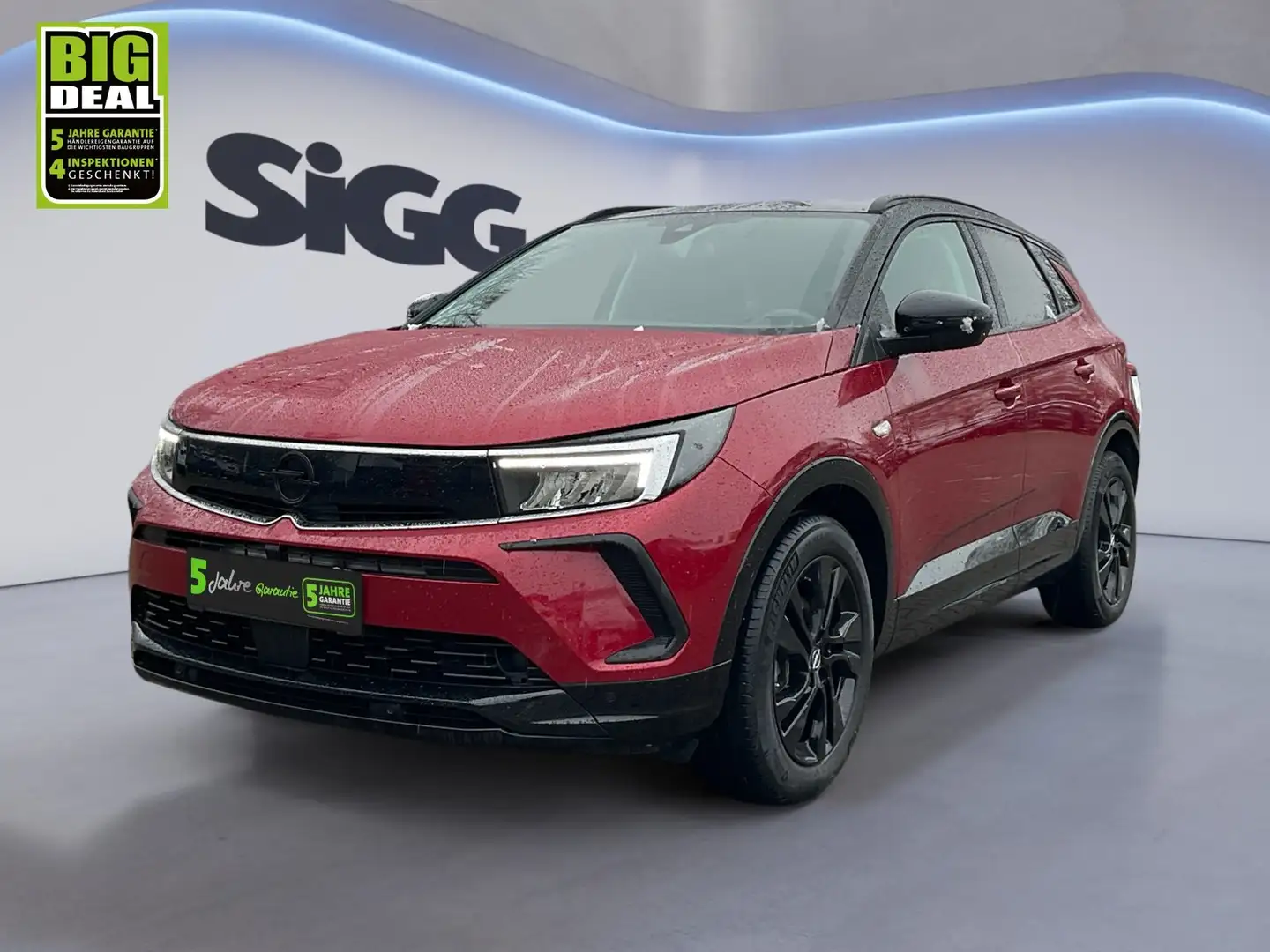 Opel Grandland 1.2 Turbo GS-LINE aus 2.Hand + Garantie + top Extr Rot - 2