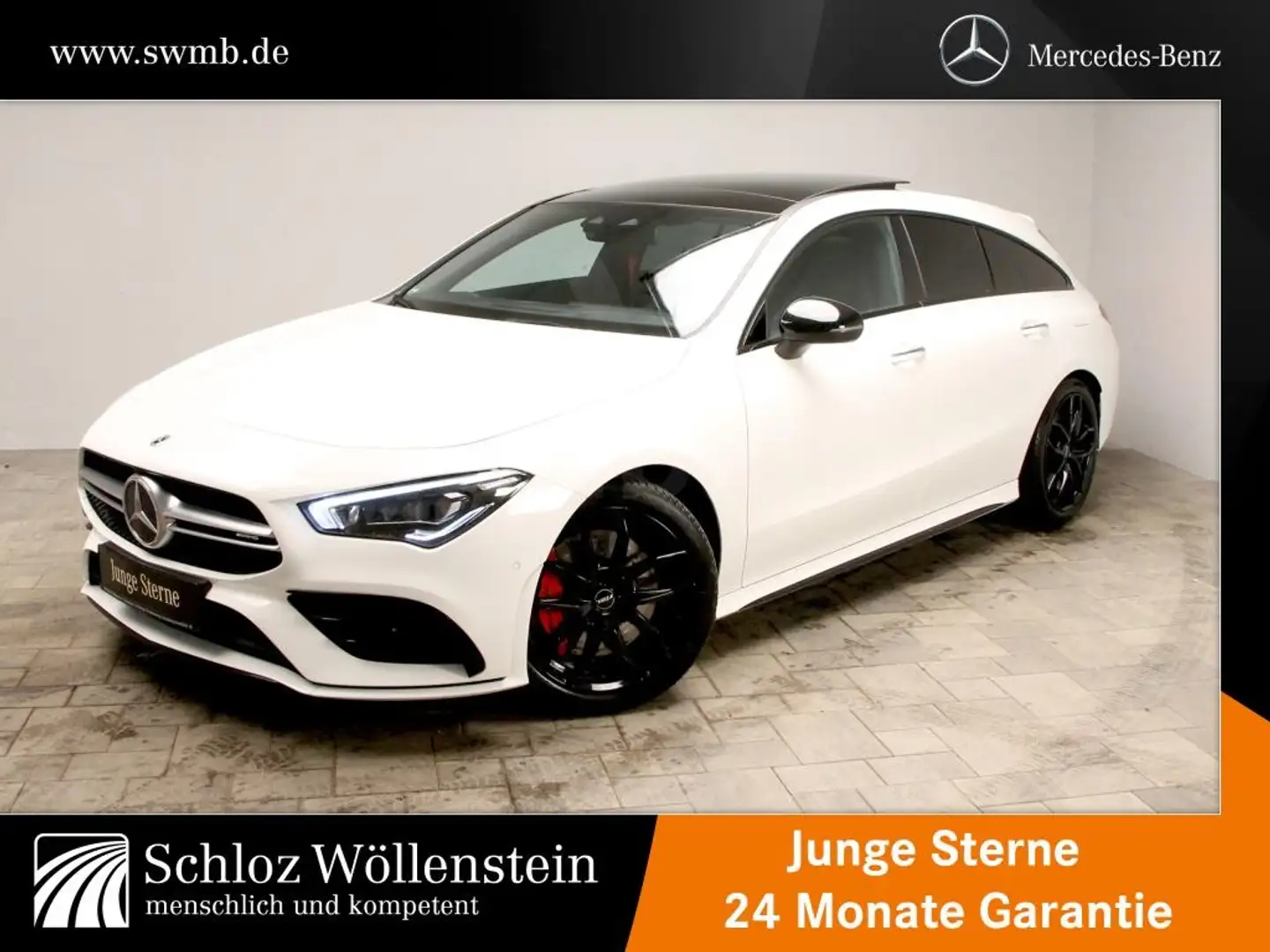 Mercedes-Benz CLA 35 AMG 4M SB MULTIBEAM/Sthz/Performance/Pano Weiß - 1