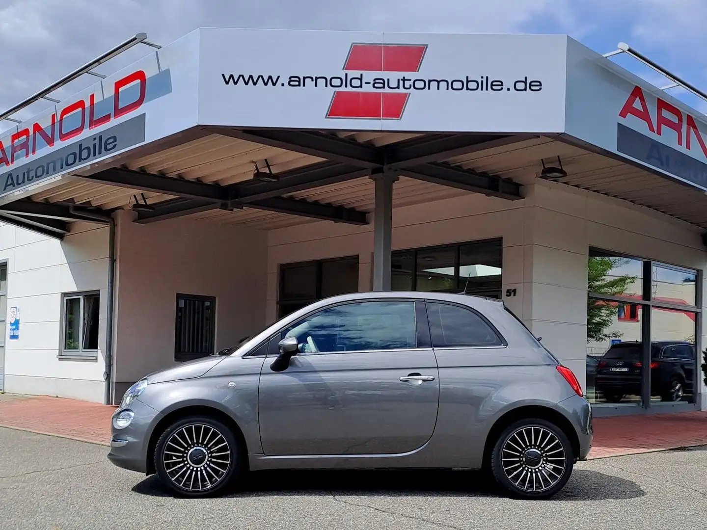 Fiat 500 (Navi, Klimaautomatik, Sitzheizung) Grau - 1