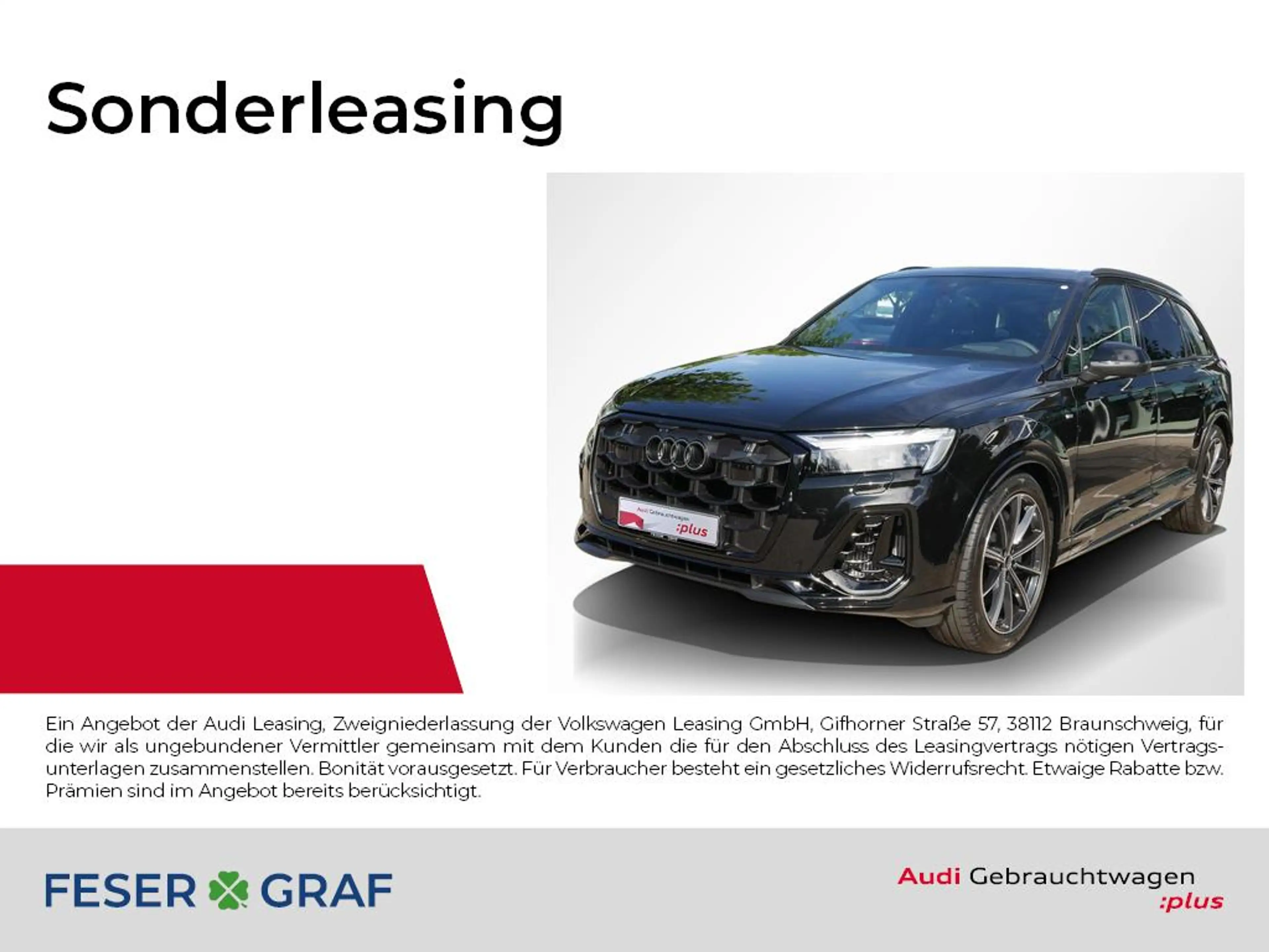 Audi Q7 TFSIe S line business qu AHK Matrix Pano 360°