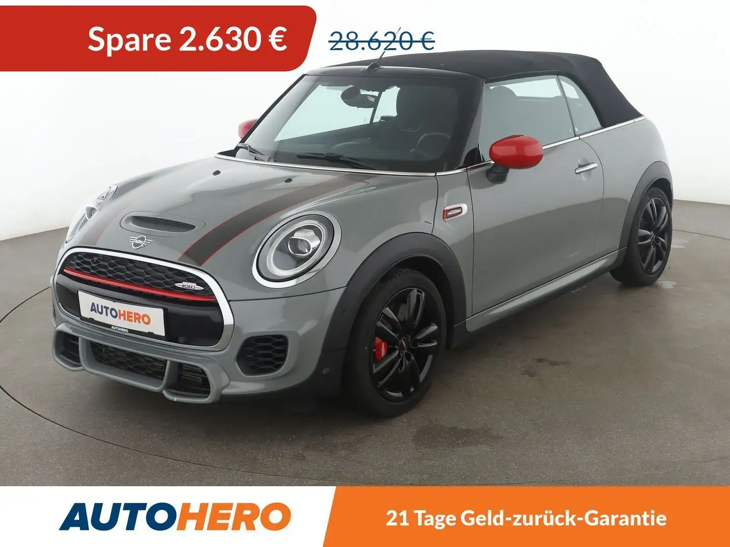MINI John Cooper Works Cabrio John Cooper Works *LED*TEMPO*PDC*KLIMA* Gris - 1