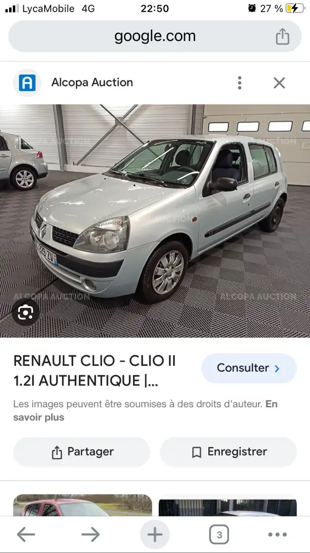 Renault Clio 1.2i 16v Authentique Grijs - 1
