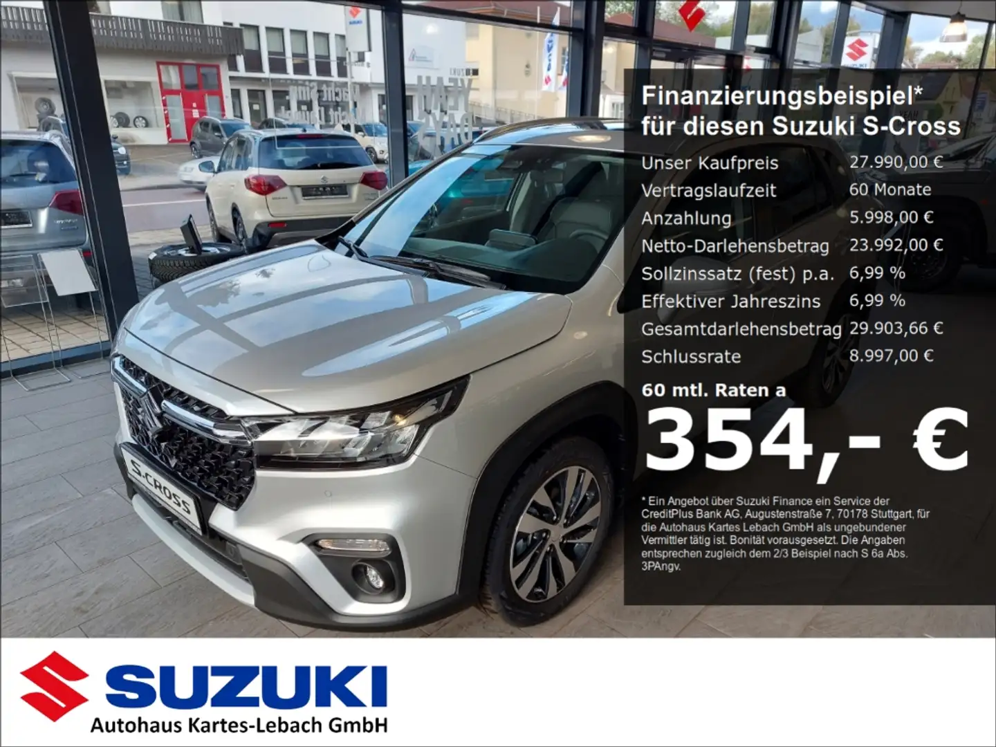 Suzuki SX4 S-Cross 1,5 Dualjet Hybrid AllGrip AGS Comfort+  AT Kamera Silber - 1
