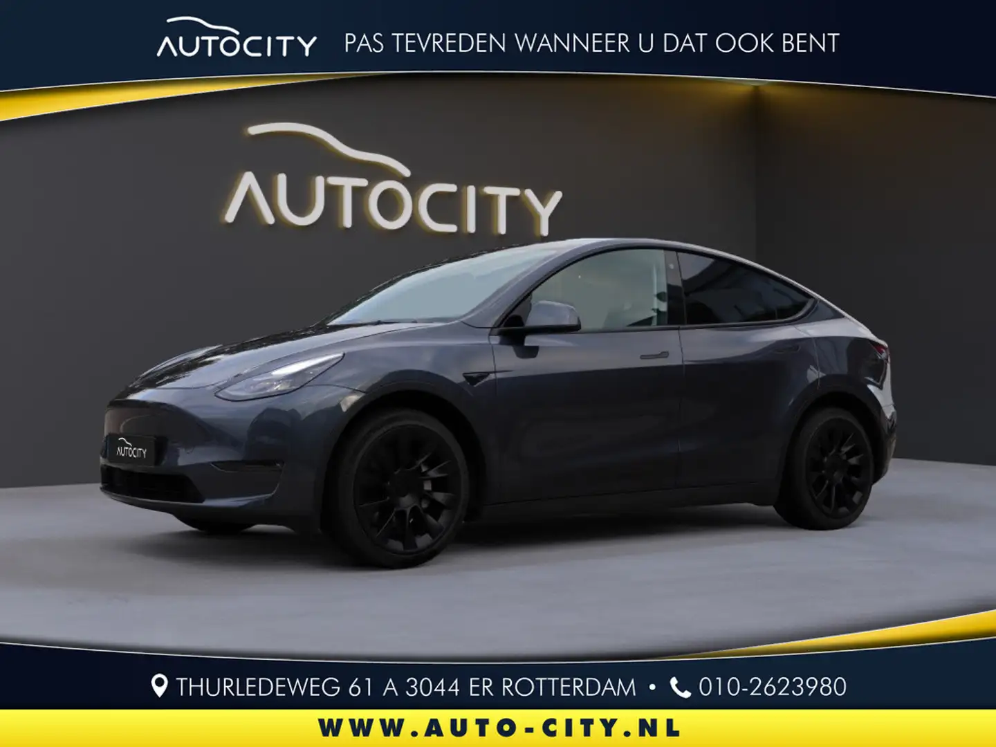 Tesla Model Y Long Range AWD 75kWh Full self Driving l Pano l Ee Grijs - 1