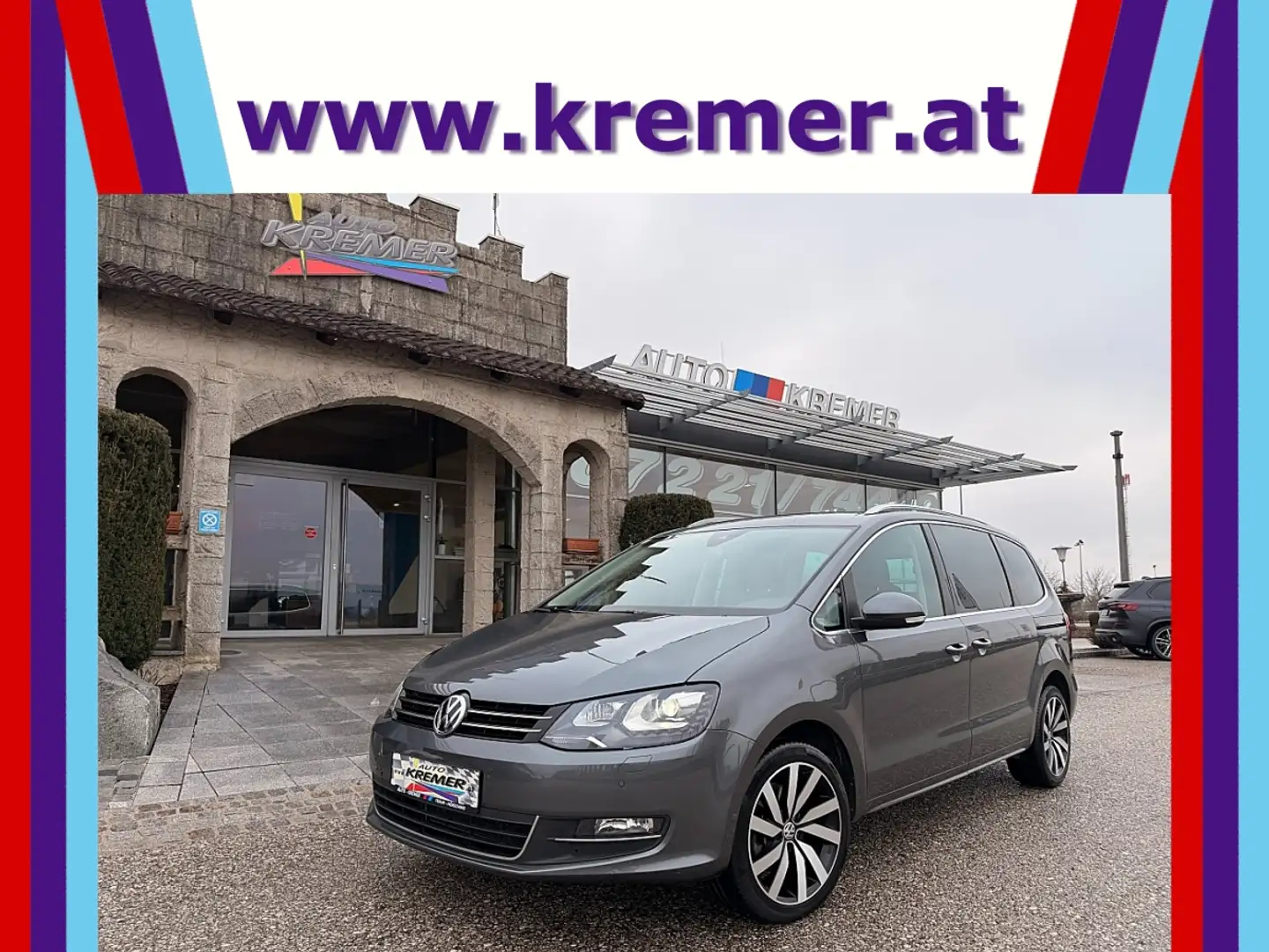 Volkswagen Sharan Business+ SCR 2,0 TDI 7 Sitze DSG 4Motion/RFK/A... Grau - 1