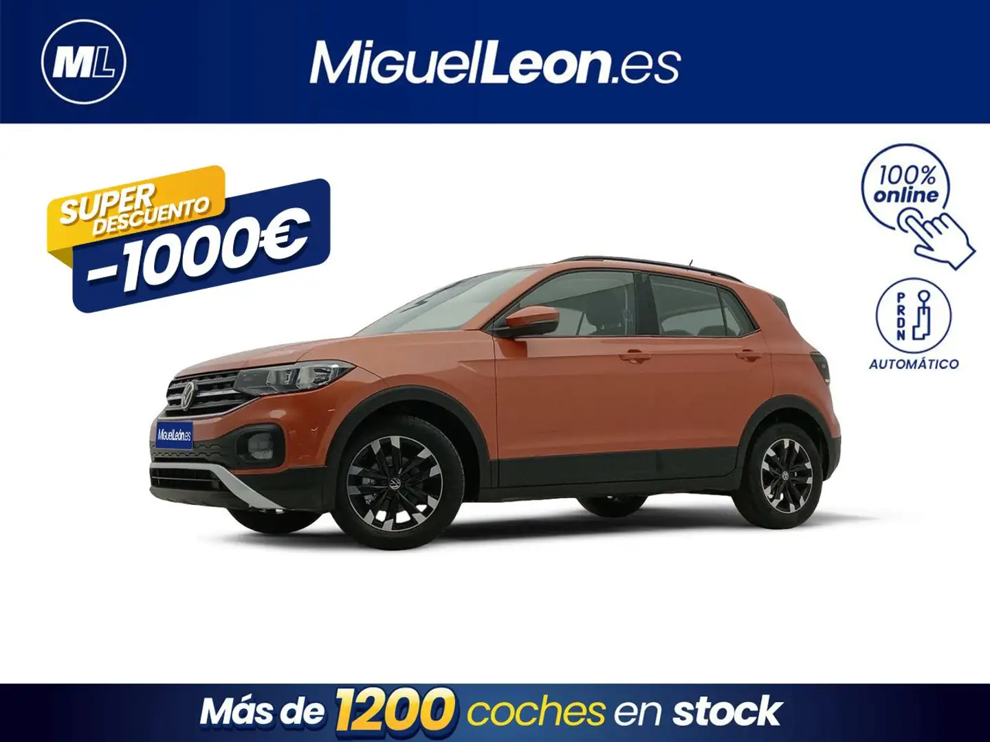 Volkswagen T-Cross 1.0 TSI Advance DSG7 81kW Naranja - 1