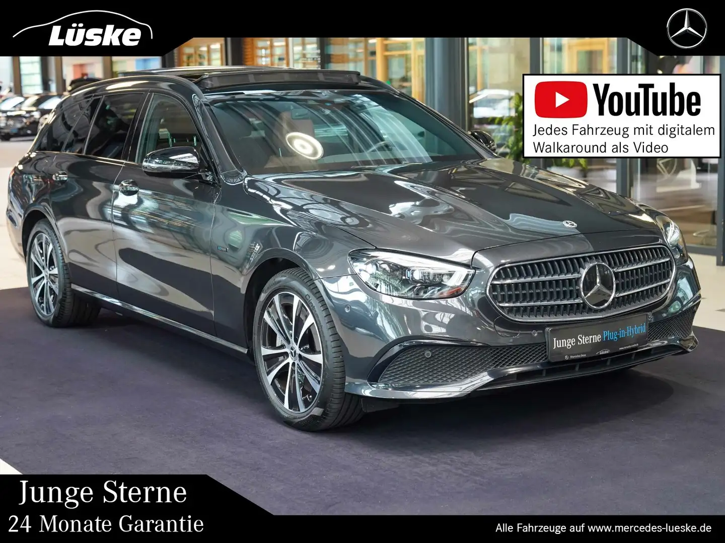 Mercedes-Benz E 300 E 300 de T AVANTGARDE Night Burmester Fahrassist Gris - 1