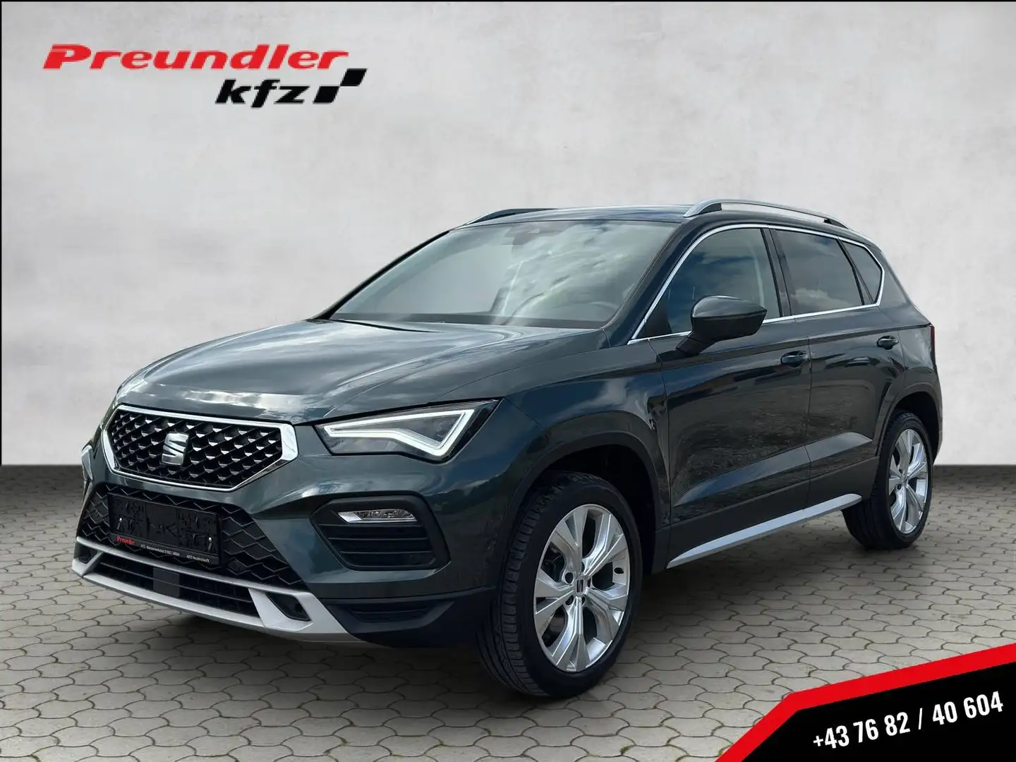 SEAT Ateca 2.0 TDI Xperience, AHK, ACC, DSG, STH, RFK,... Grün - 1