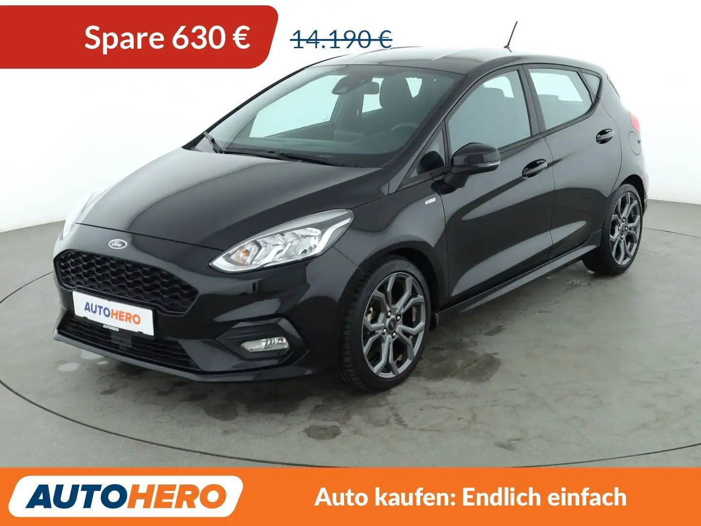 Ford Fiesta 1.0 EcoBoost ST-Line *LIMITER*PDC*SHZ*ALU*KLIMA* Negru - 1