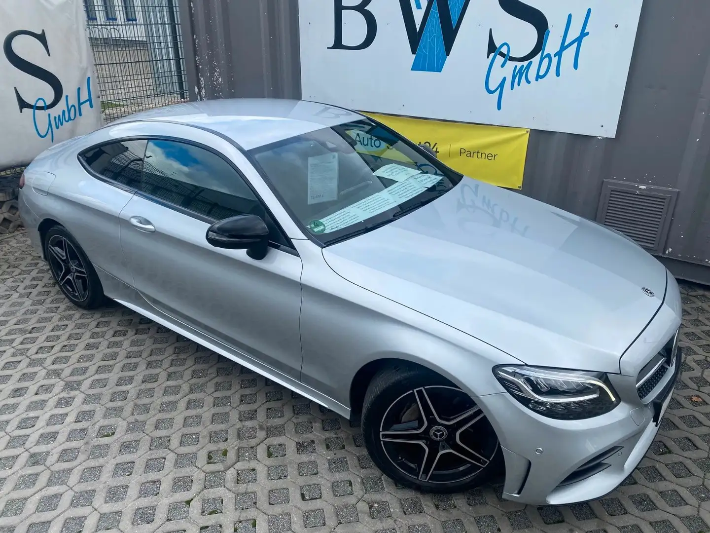 Mercedes-Benz C 180 Coupé AMG/Widesc./Distr./Memory*Totw.+Spur Silber - 2