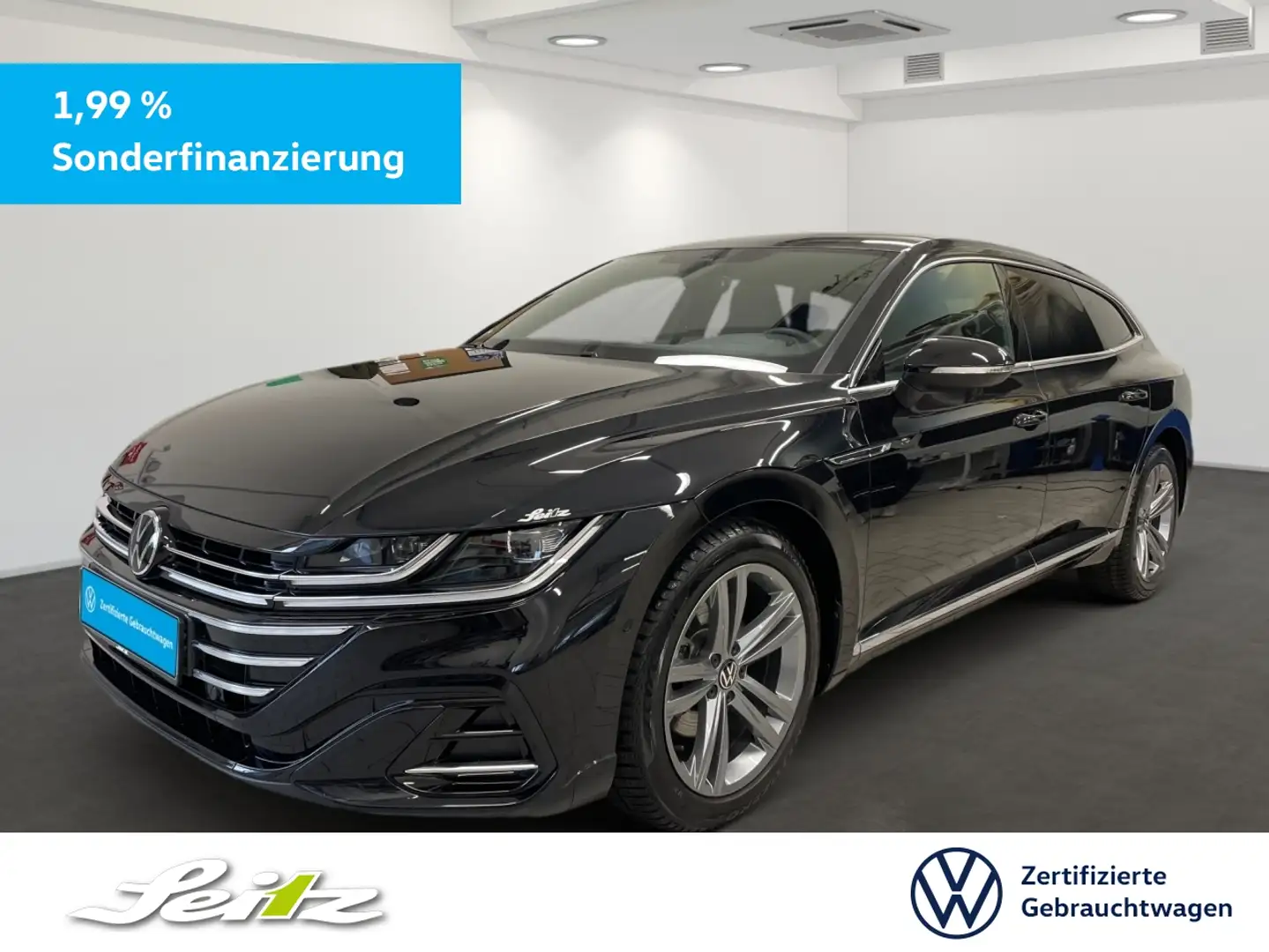 Volkswagen Arteon Shooting Brake 2.0 TDI 4M R-Line *AHK*HEAD-UP*MATR Schwarz - 1