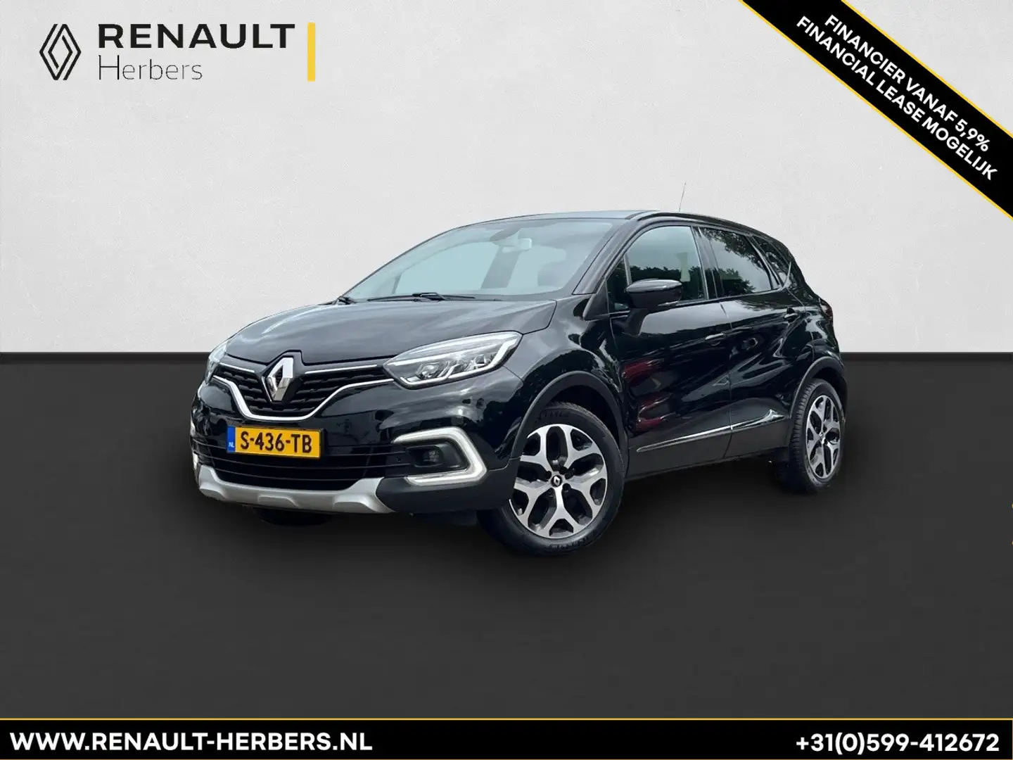 Renault Captur 0.9 TCe Intens ECC / CAMERA / STOELVERWARMING Zwart - 1