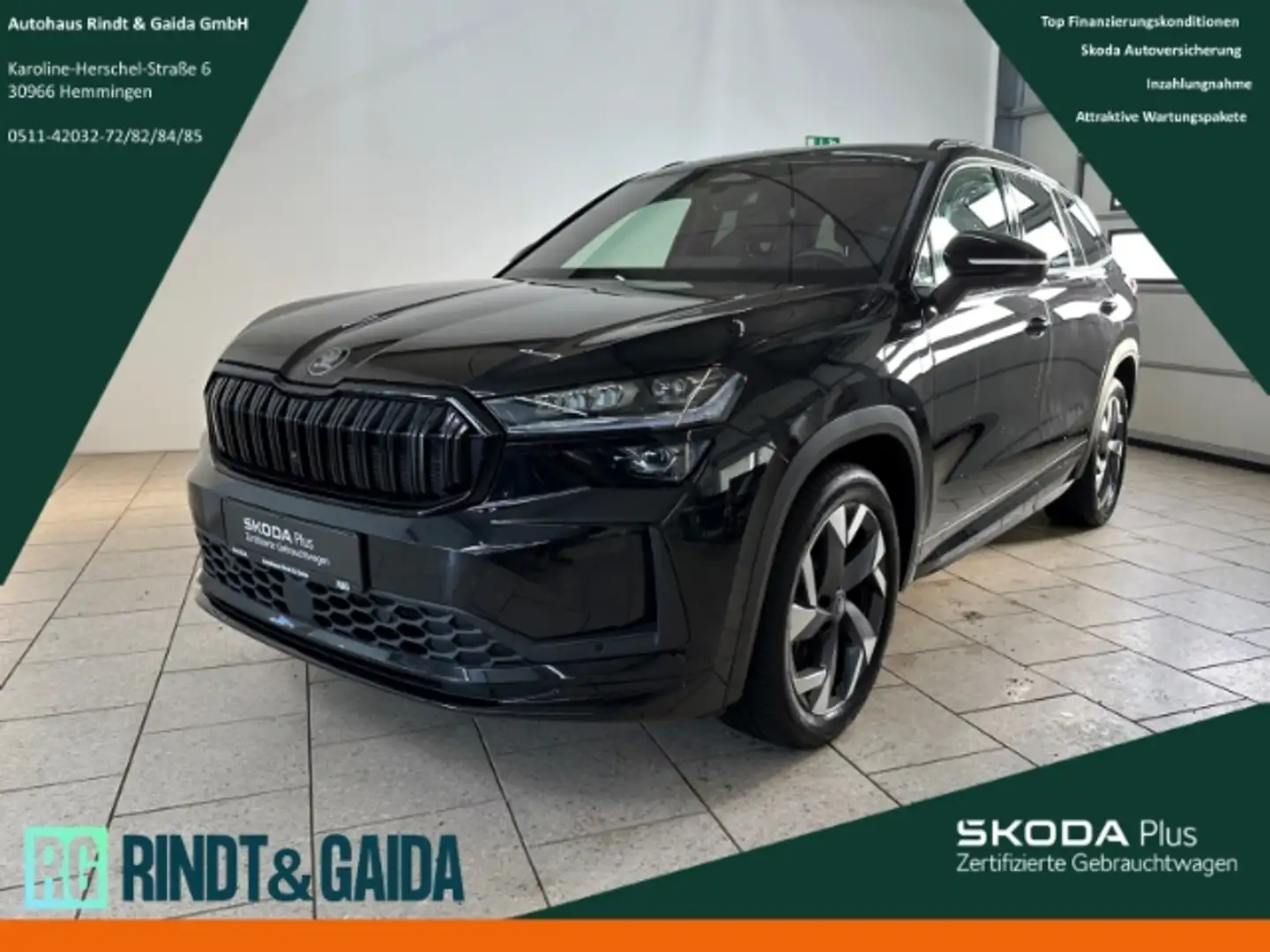 Skoda Kodiaq 1.5 TSI iV DSG Sportline Navi AHK ACC SHZ Schwarz - 1