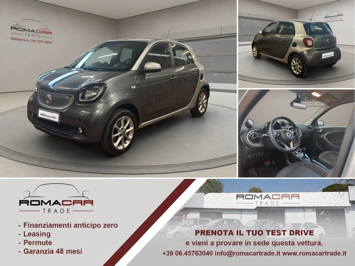 smart forFour 70 1.0 twinamic Passion Grigio - 1