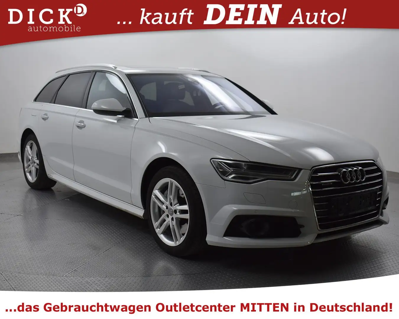Audi A6 Av 3.0 S LINE 18"+PANO+STDHZ+MATRIX+SOFT+BOSE Weiß - 1