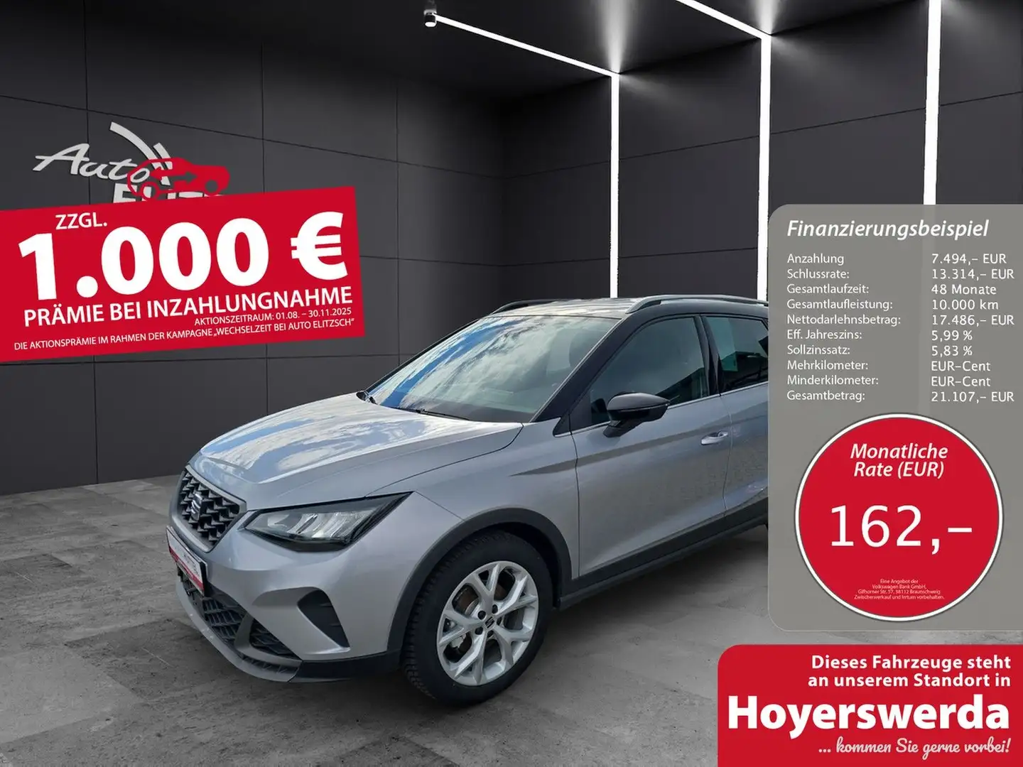 SEAT Arona FR 1.5 TSI DSG ACC LED Grau - 1