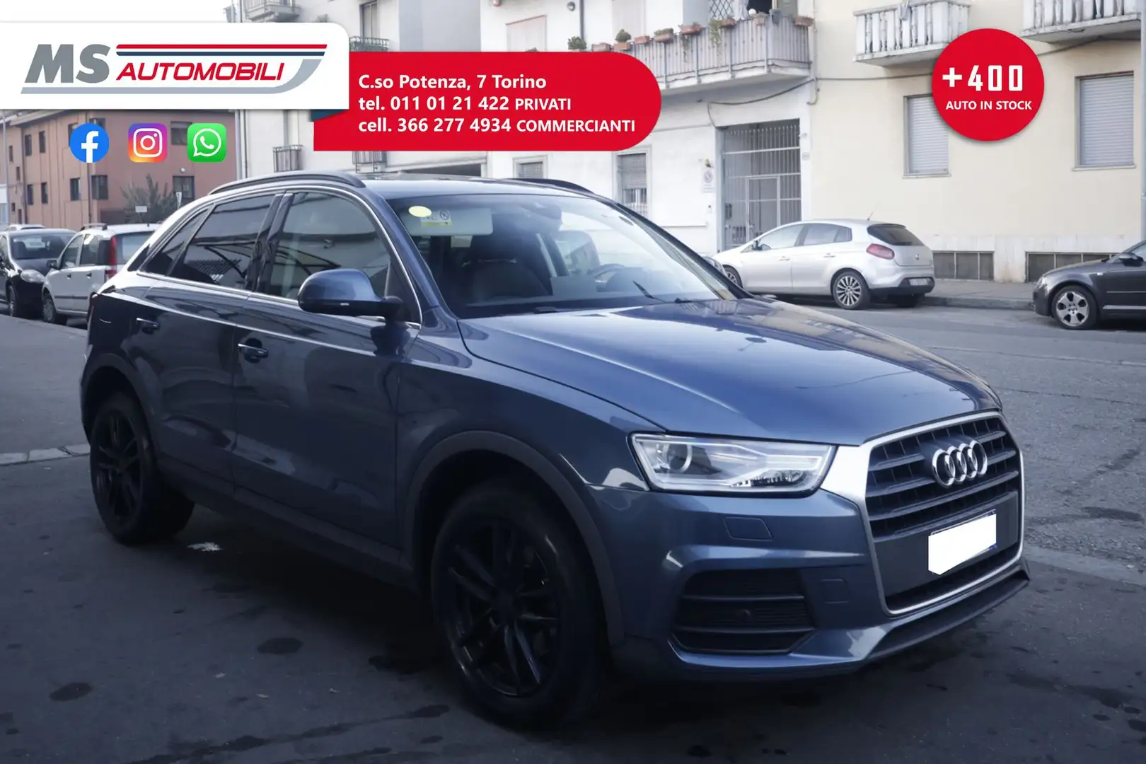 Audi Q3 Audi Q3 2.0 TDI 150 CV S tronic Business TETTO PA Blu/Azzurro - 1