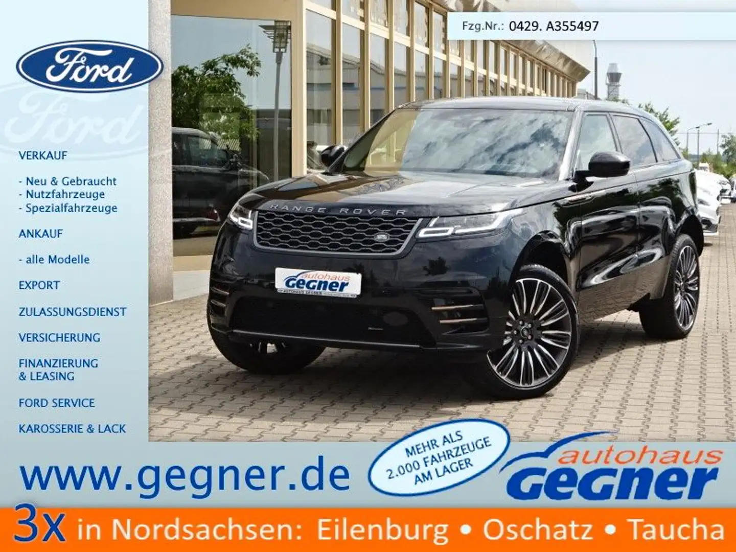 Land Rover Range Rover Velar R-Dynamic SE 22-Zoll Panorama Schwarz - 1
