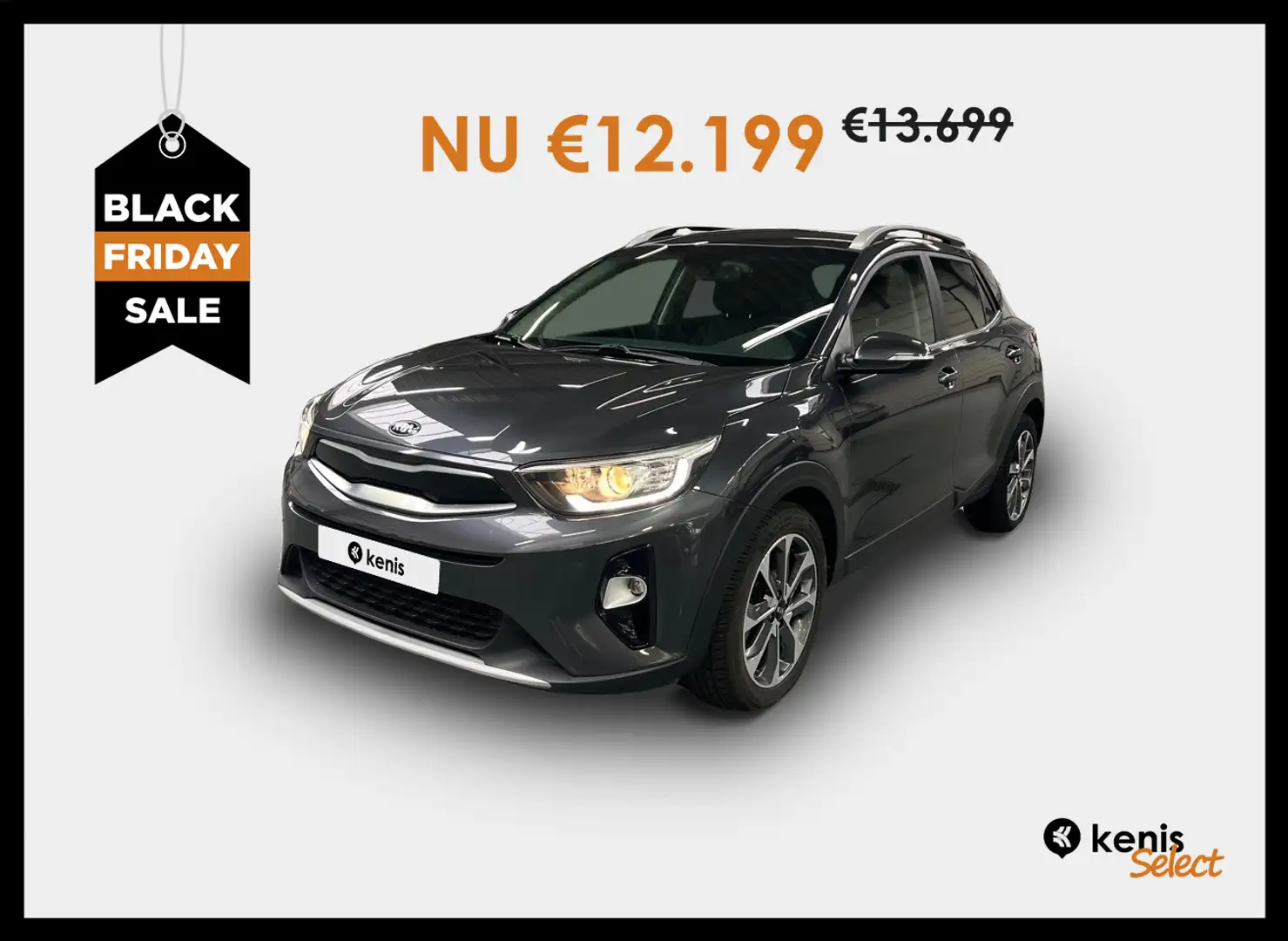 Kia Stonic 1.0 T-GDi DynamicLine NAVI AIRCO CAMERA ALU Schwarz - 1