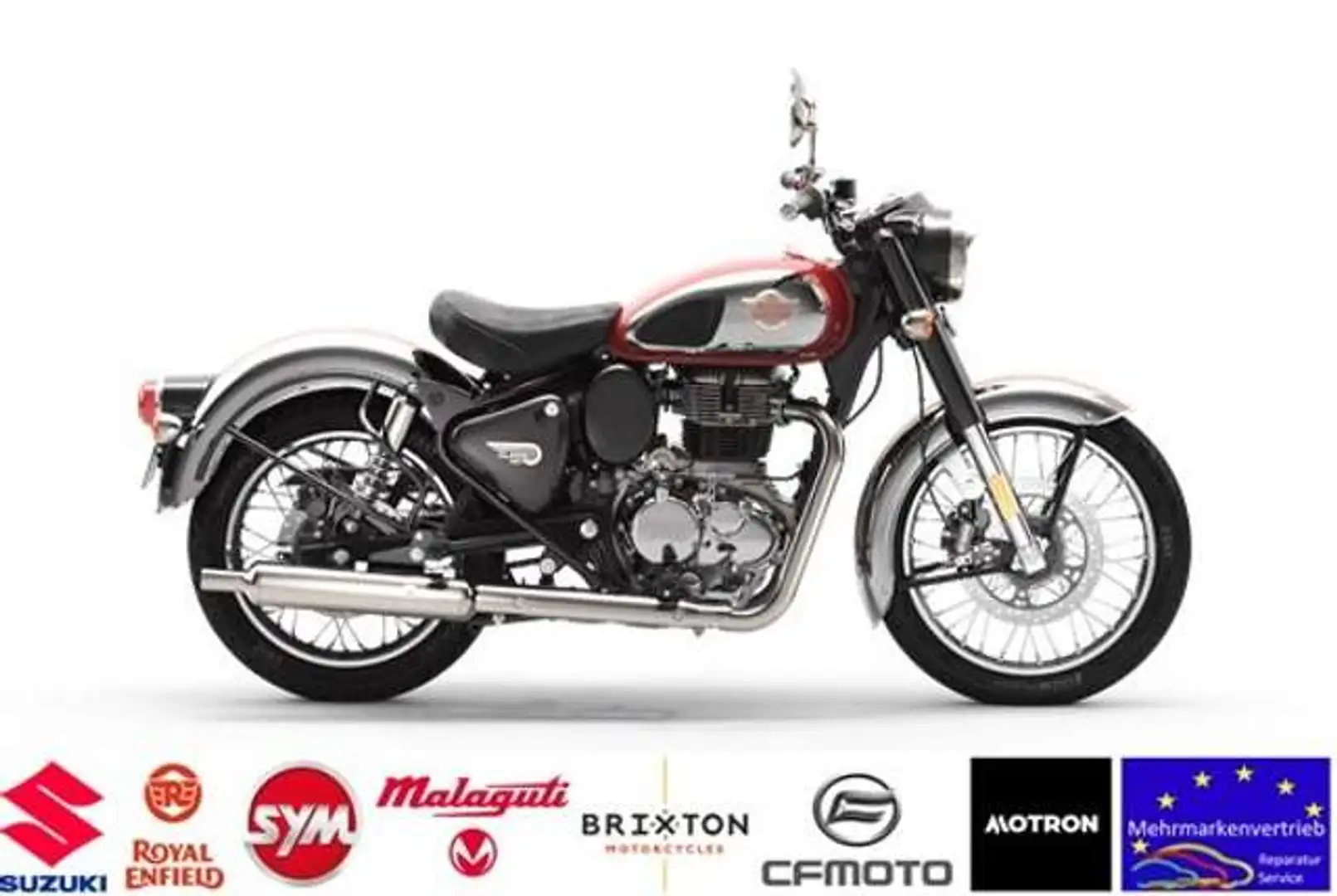 Royal Enfield Classic 350 EFI "2 Sitze!" alle Farben auch Chrom ! Red - 1