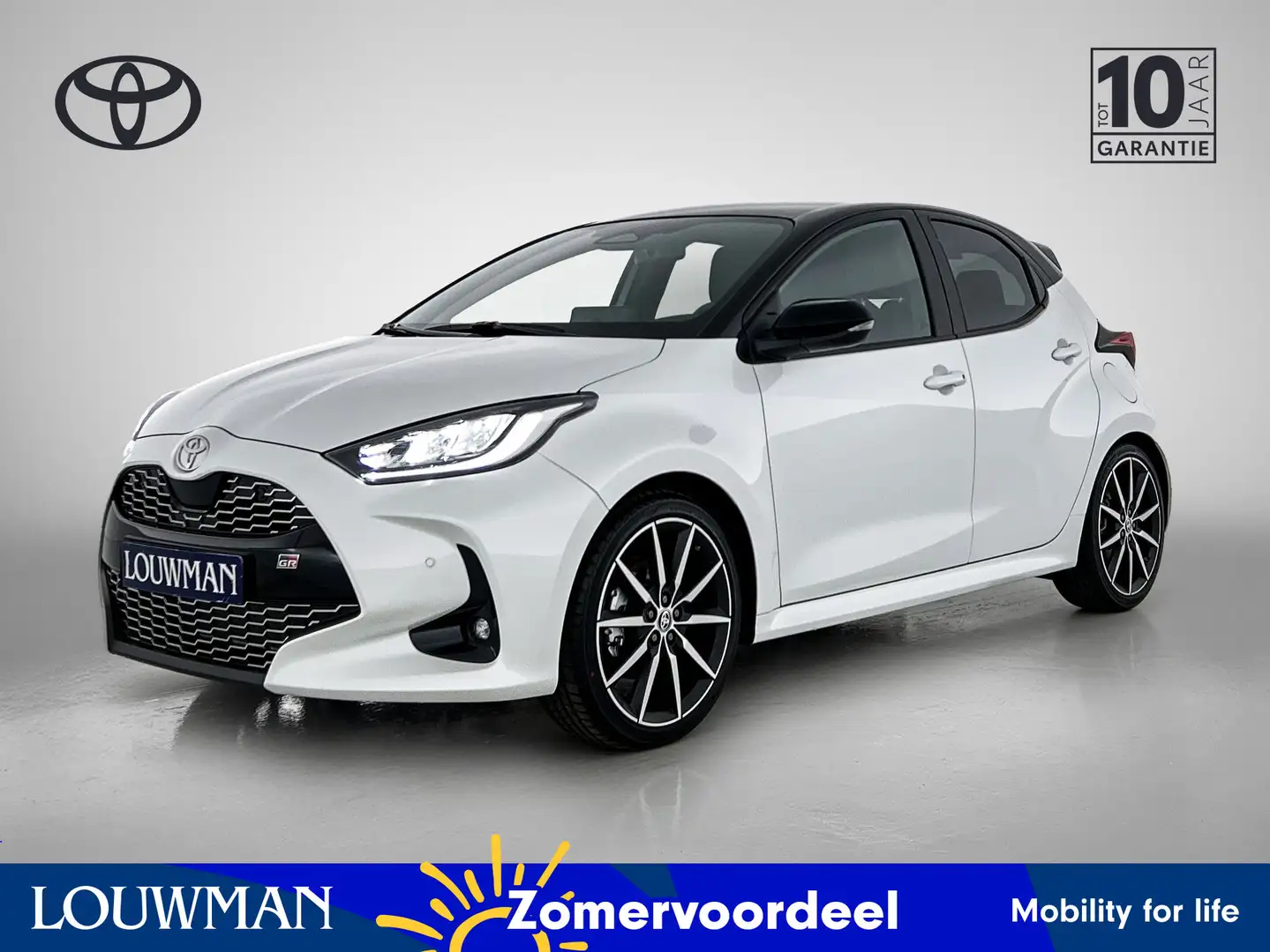 Toyota Yaris 1.5 Hybrid 130 GR Sport - Louwman Zin in Zomervoor Wit - 1