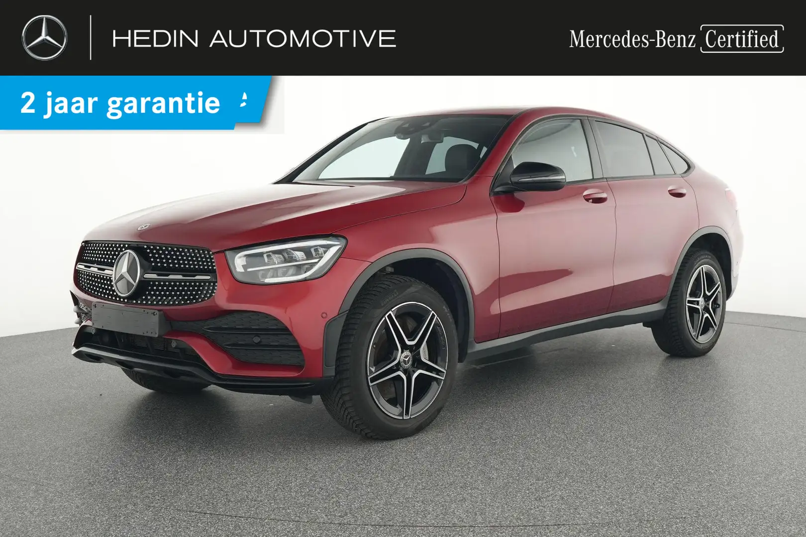 Mercedes-Benz GLC 300 DE 4MATIC Coupé AMG Line | Panoramisch Dak | Night Červená - 1