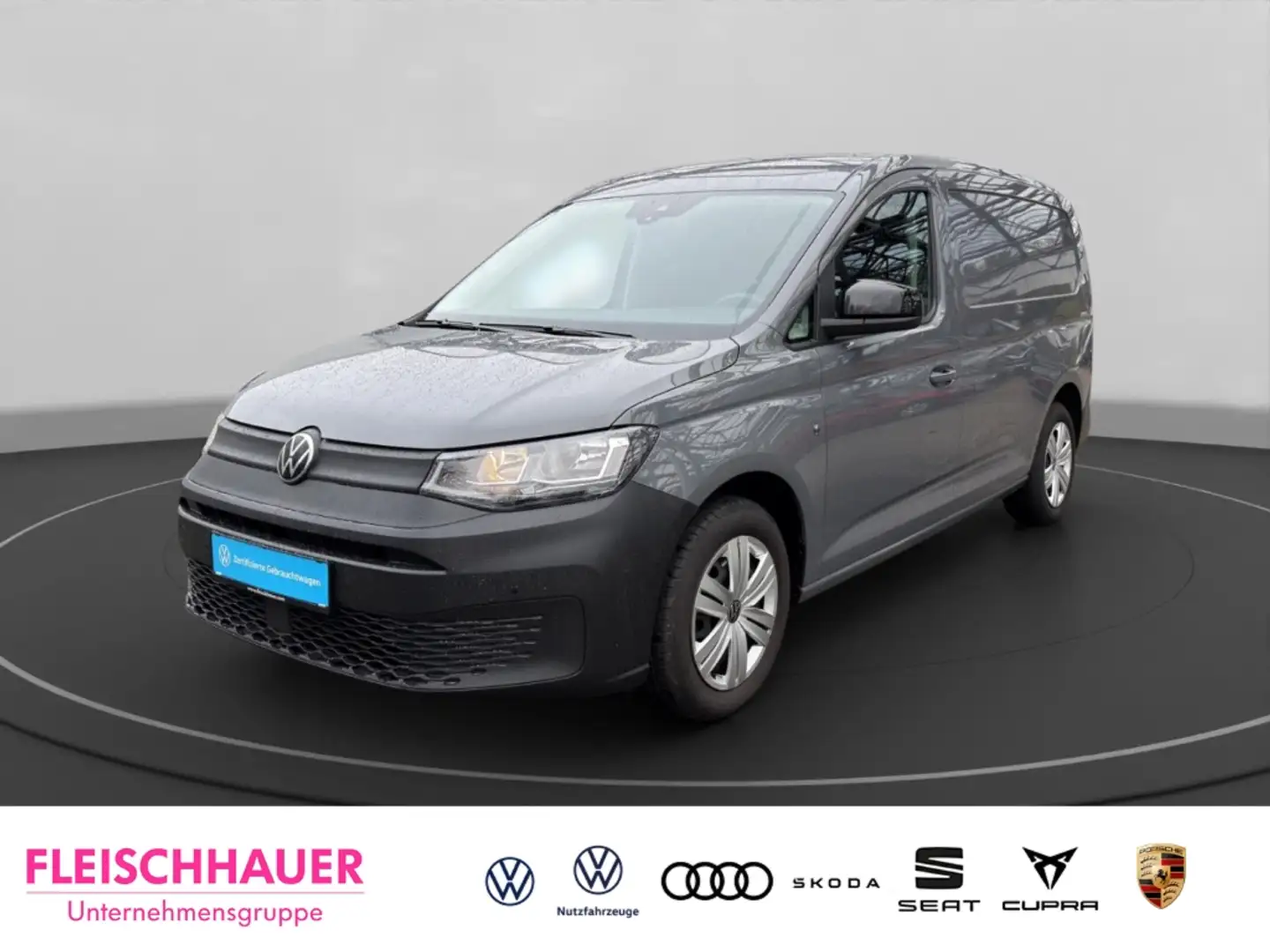 Volkswagen Caddy Cargo 2.0 TDI Navi DAB Ausparkassistent Spurwechse Grau - 1