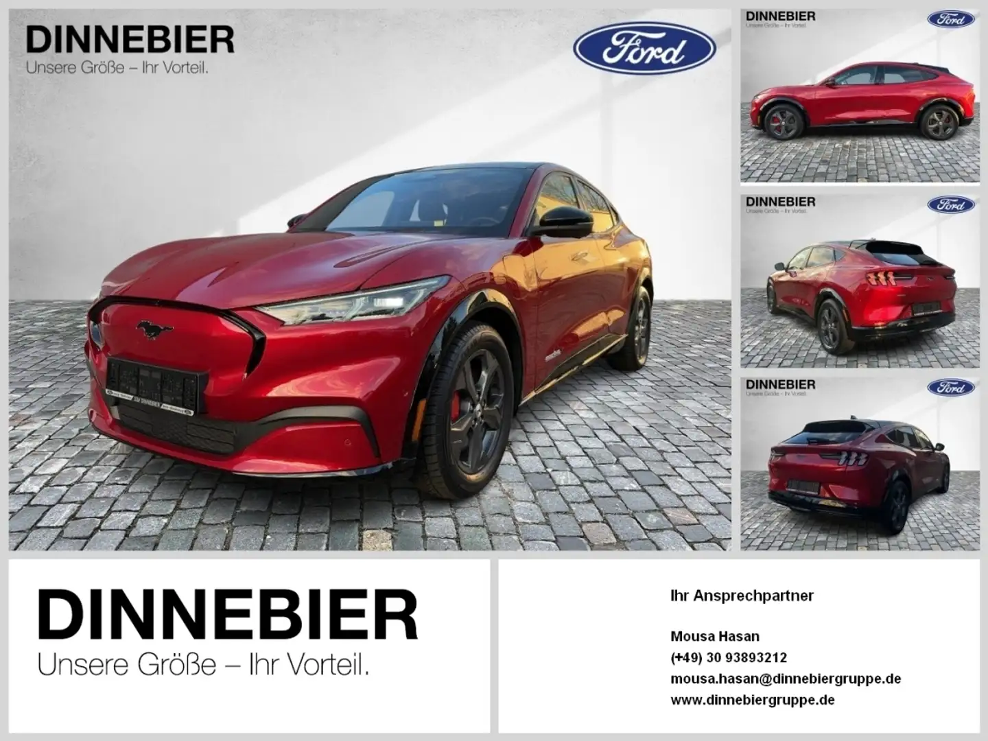 Ford Mustang Mach-E AWD Extended Range Glasdach Rot - 1
