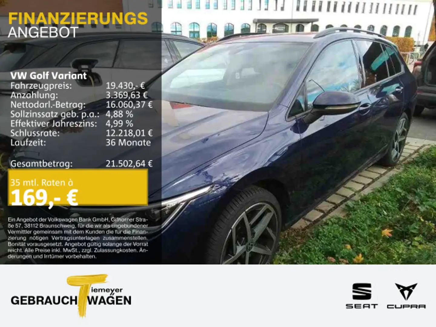 Volkswagen Golf Variant 2.0 TDI DSG LIFE PANO LM18 IQ.LIGHT Blau - 1