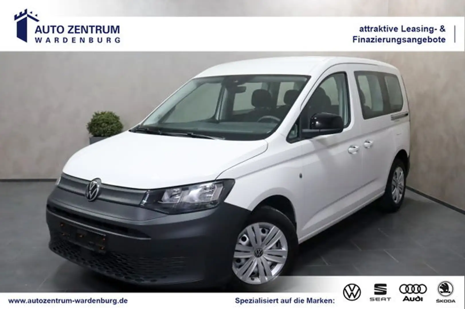 Volkswagen Caddy 2.0 TDI 5-Sitzer PDC TEMP KLIMA SPURHALTE Bianco - 1