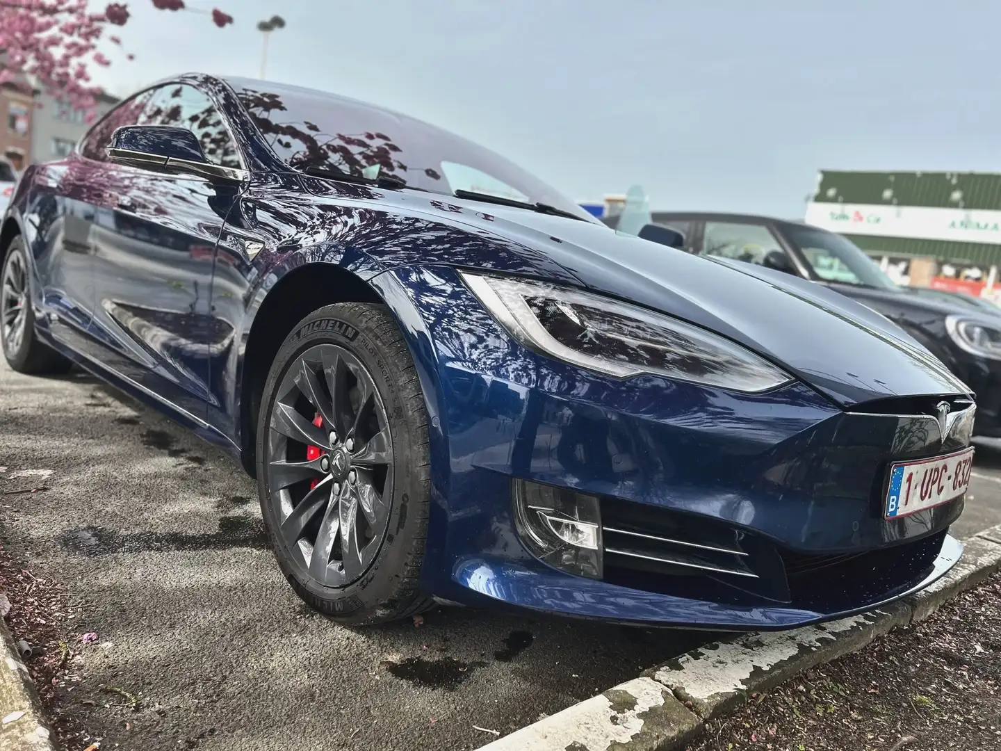 Tesla Model S P100D Ludicrous Bleu - 1