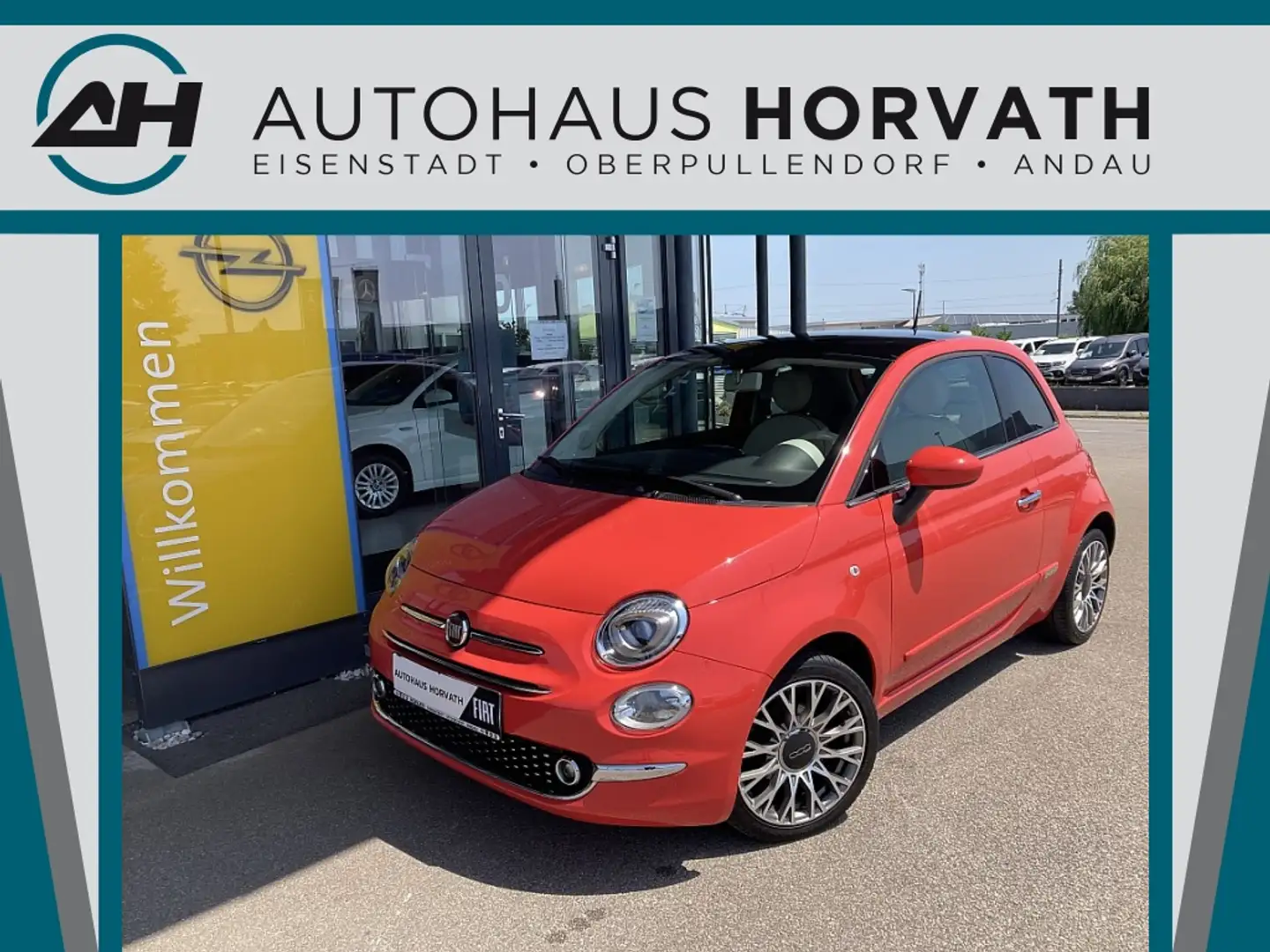 Fiat 500 ECO 1,2 69 Lounge Rot - 1
