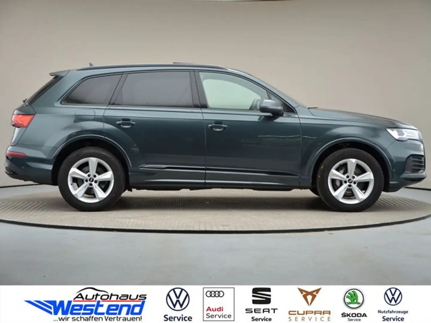 Audi Q7 50 TDI 210kW qu. Pano Navi Standh. Leder Klima Verde - 2