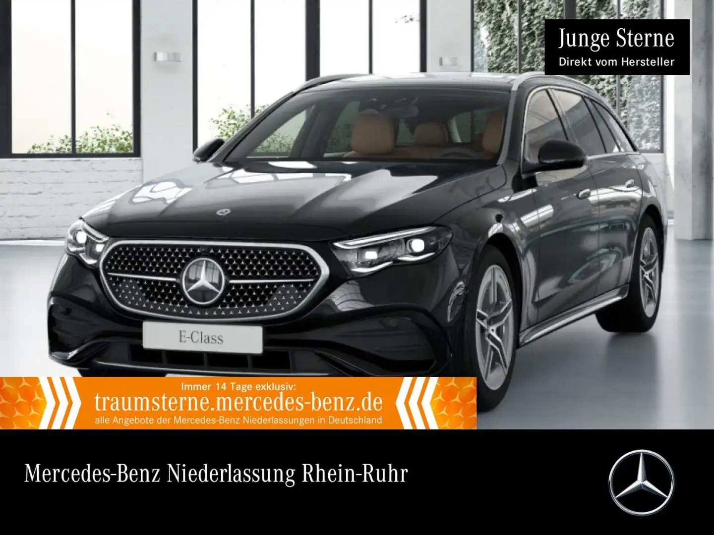 Mercedes-Benz E 300 de T 4M AMG Fahrass Pano Distr. Sitzklima 9G Schwarz - 1