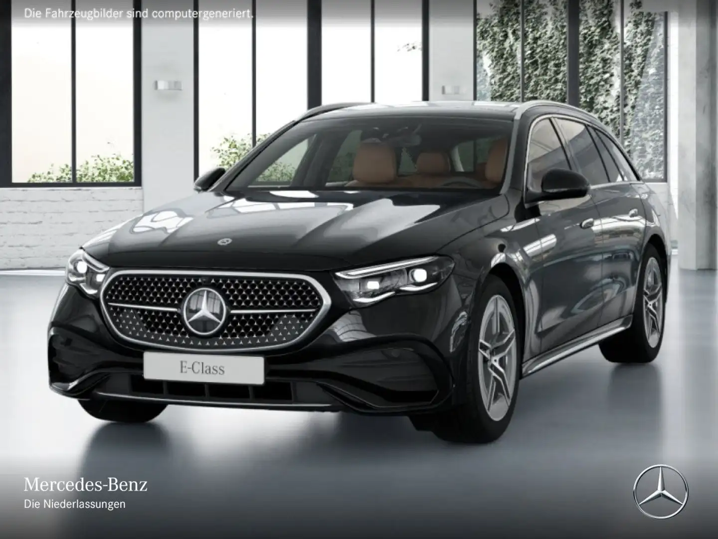 Mercedes-Benz E 300 de T 4M AMG Fahrass Pano Distr. Sitzklima 9G Schwarz - 2