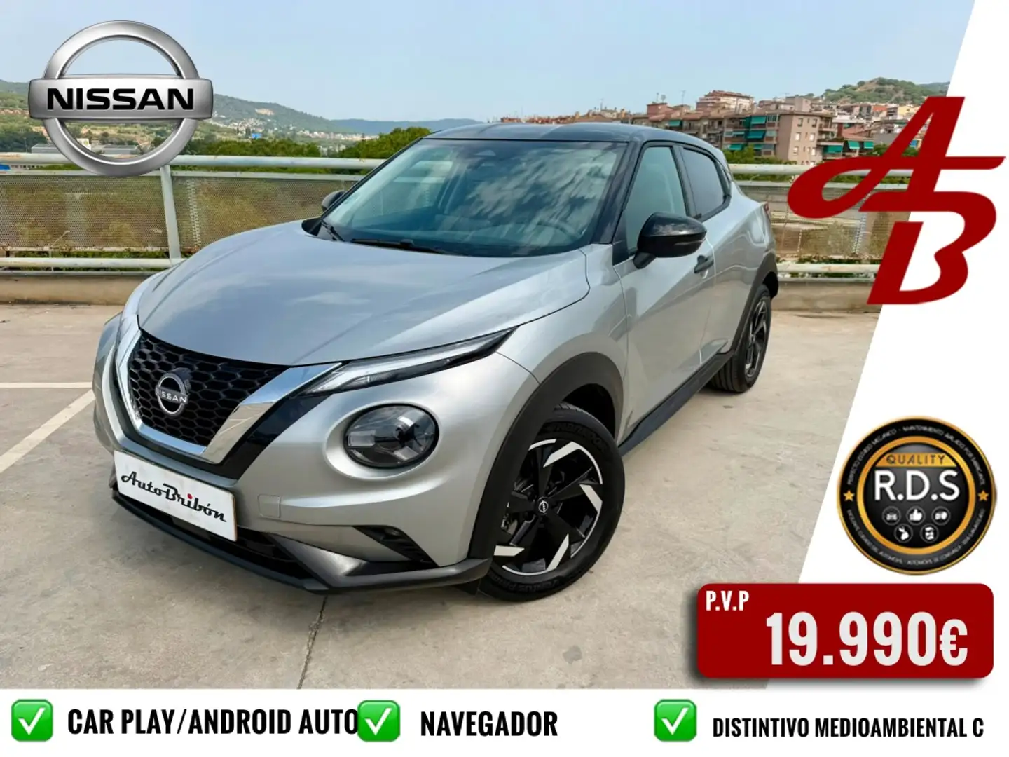 Nissan Juke 1.0 DIG-T N-Connecta 4x2 DCT 7 114 Plateado - 1