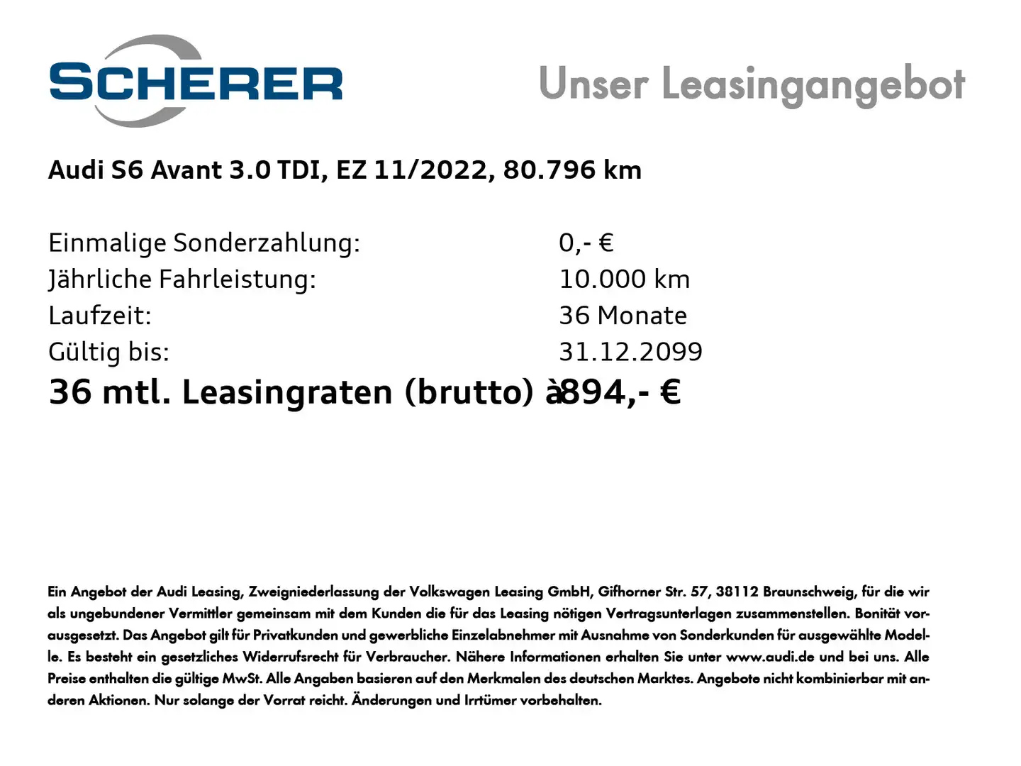 Audi S6 3.0 TDI tiptronic quattro MATRIX-LED RF Grün - 2