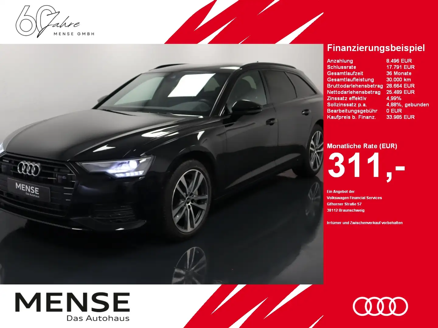 Audi A6 Avant 45 TDI quattro S tronic design |FLA|ACC Black - 1