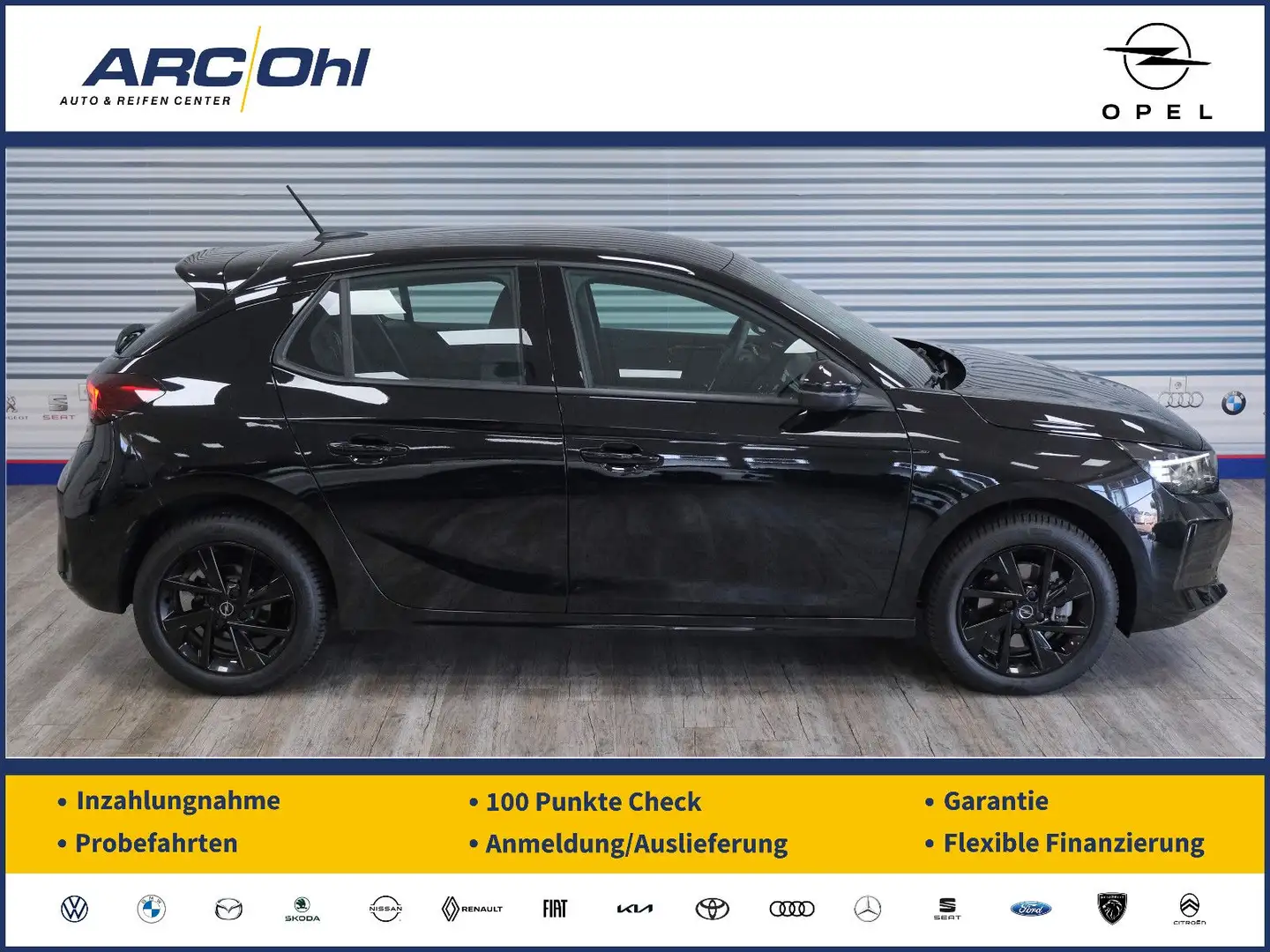 Opel Corsa F 1.2 GS *MULTIM/LED/SHZ/PARK&GO/FACELIFT* Schwarz - 1