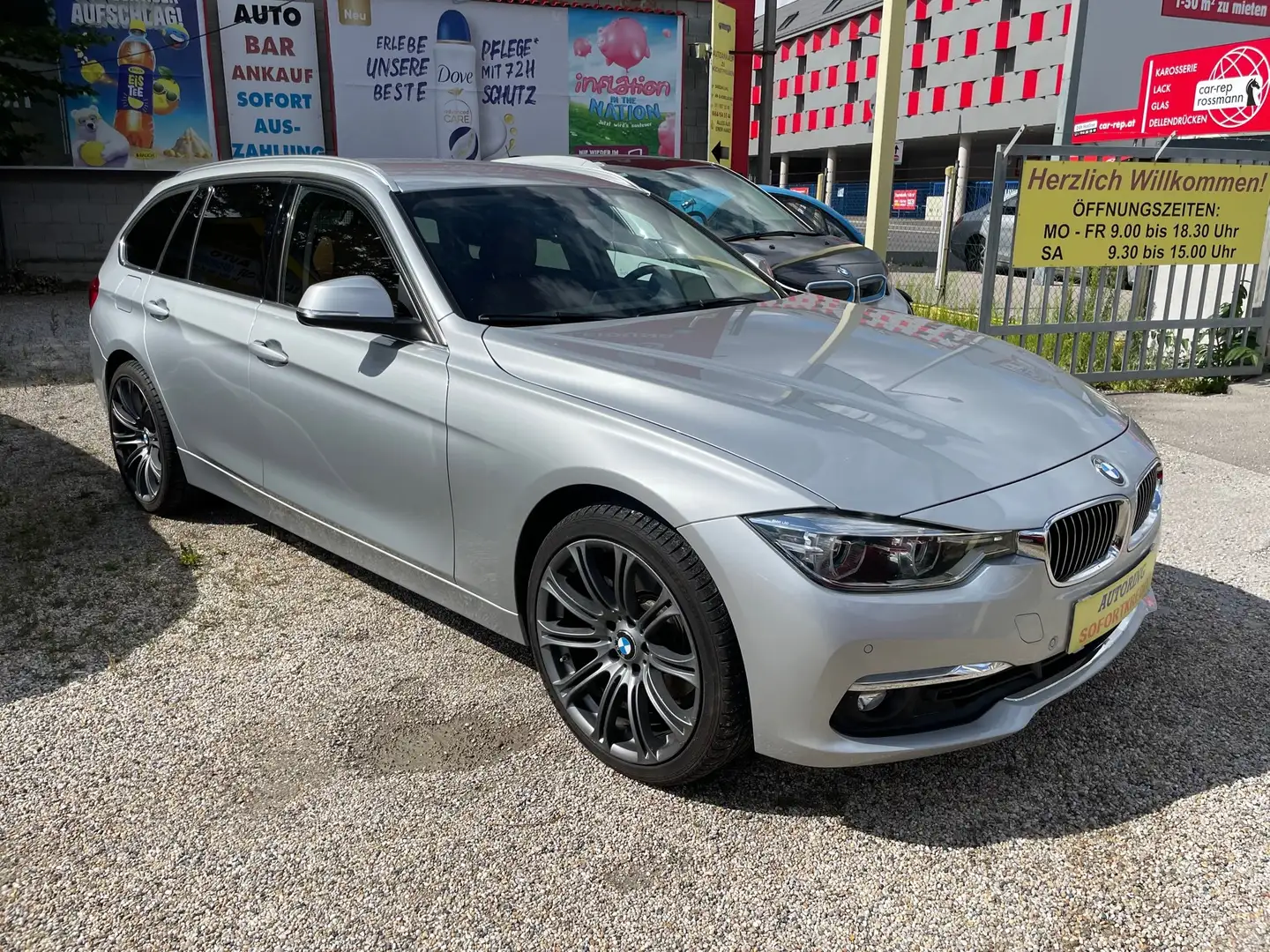 BMW 330 330d xDrive Touring Aut. Luxury Line Silber - 2
