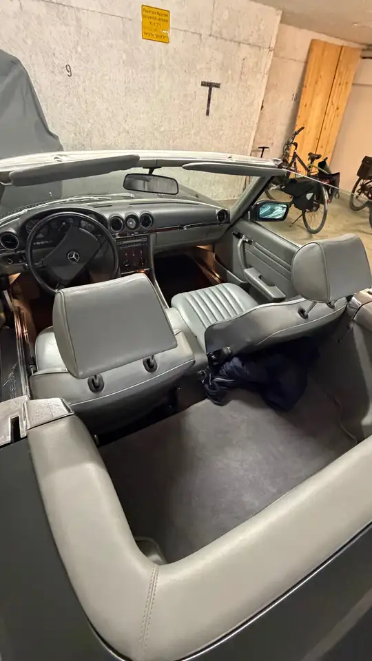 Mercedes-Benz SL 300 300 SL Blau-Scharz Metallic Leder Grau Traum Zusta, foto 12